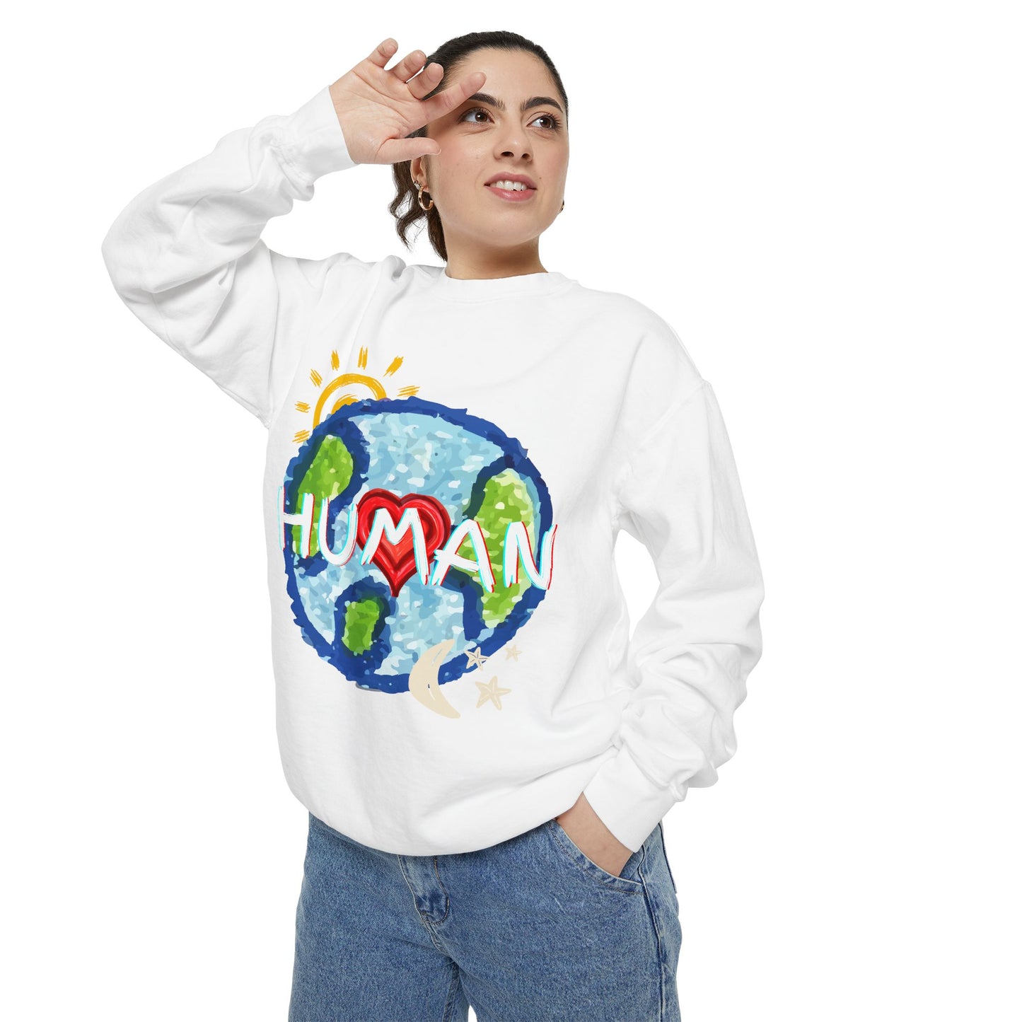 Human World Graphic Unisex Sweatshirt