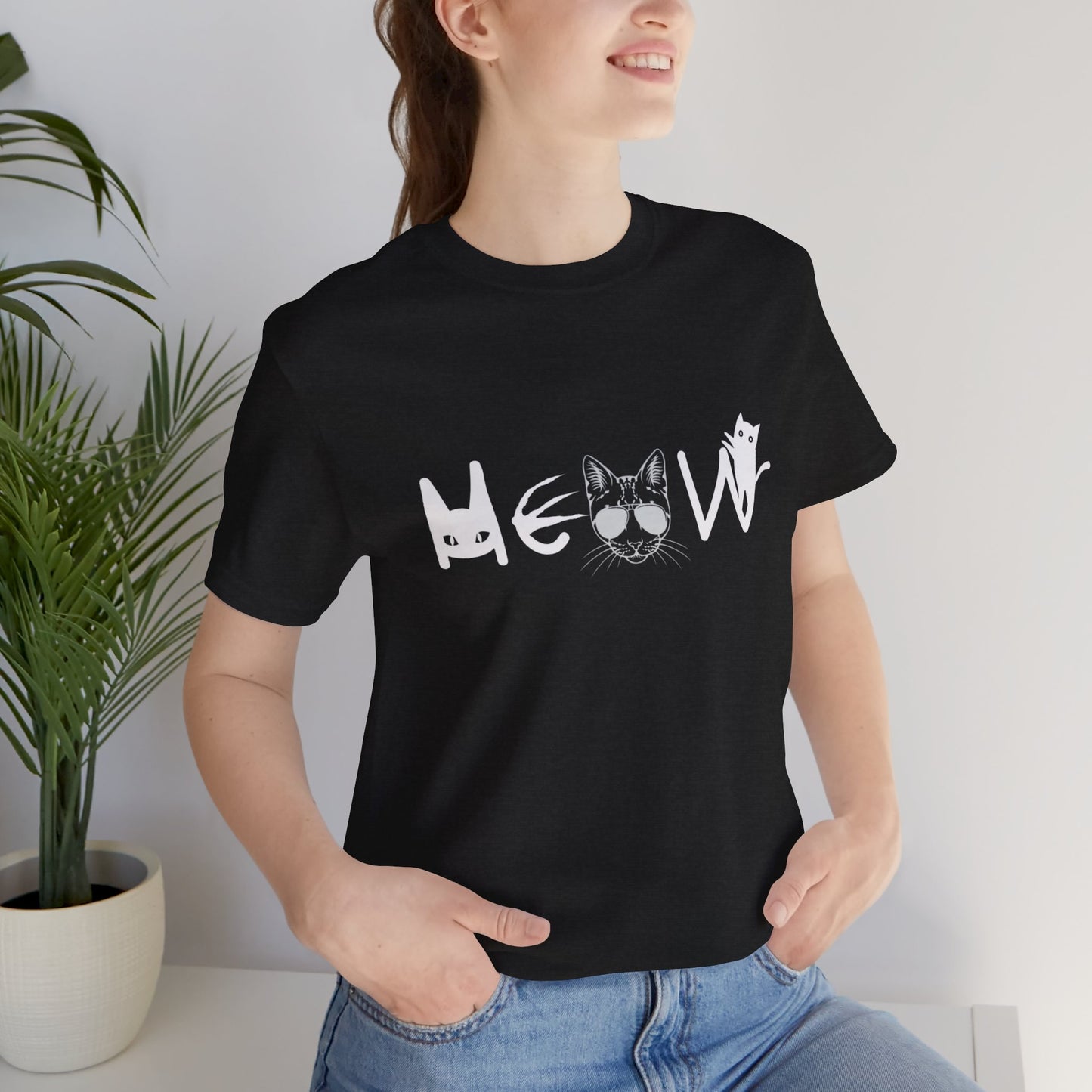 Meow Unisex Tee - Cats, Sassy, Fun Shirt for Halloween or Election Gift