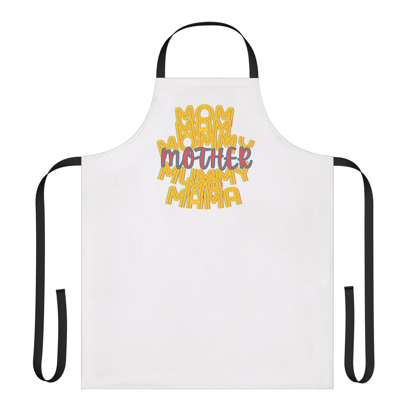 Mother Chefs Apron, Mom Mam Mommy Mum Ma Mama, Grilling, Cooking, BBQ, Kitchen, Tie Straps, Gender Neutral, One Size, Gifts, Women, Friends
