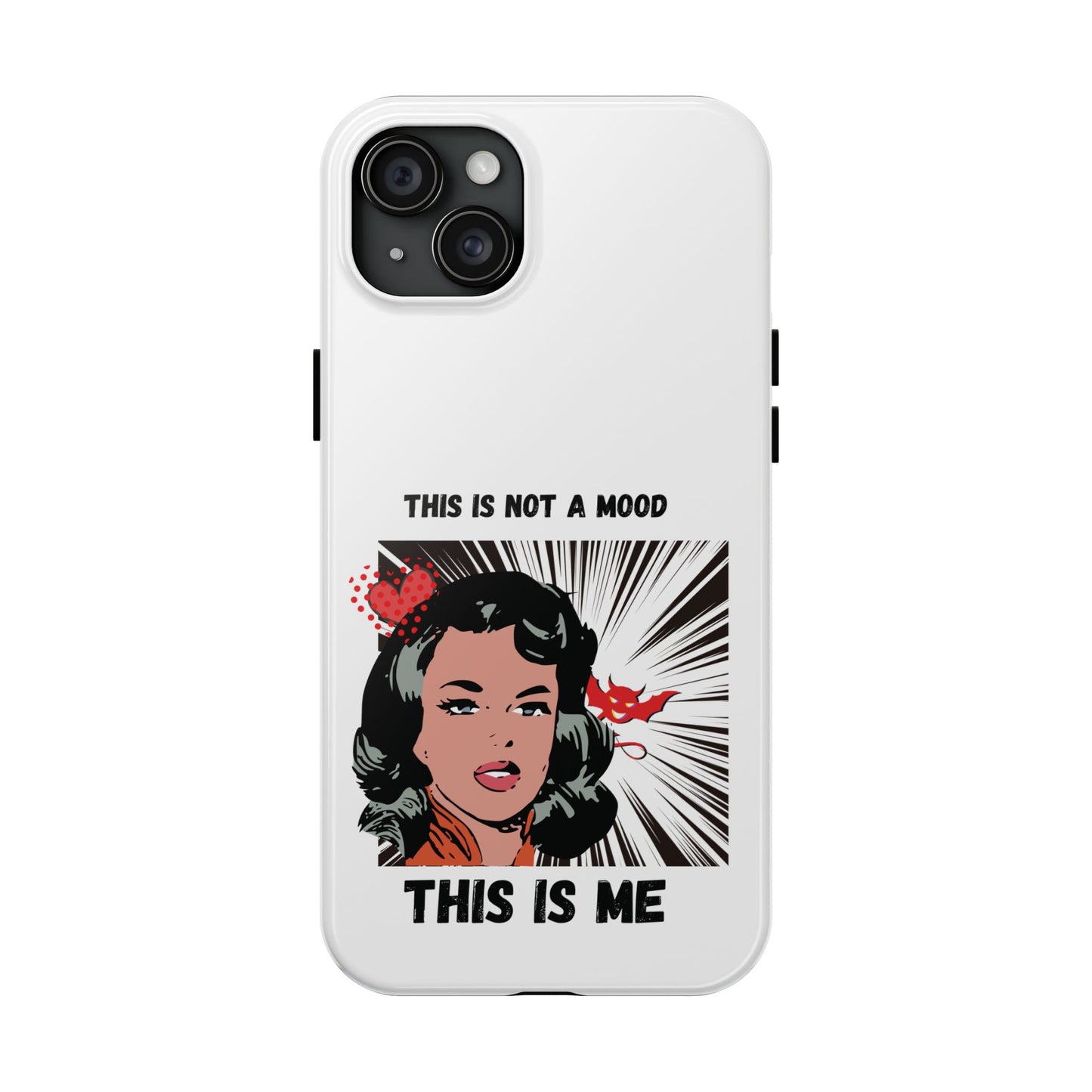 This is Not a Mood Tough Phone Cases, iPhone & Samsung cases, wireless charging, attitude, snarky, fun, gifts for women, gifts for friends