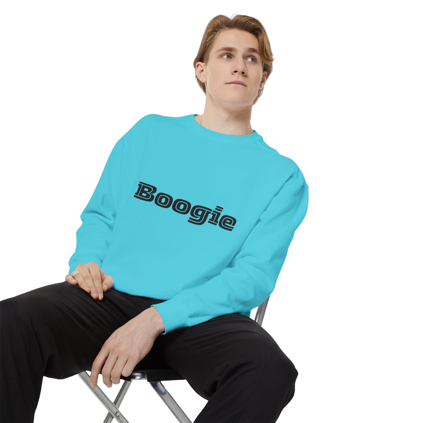 Boogie Sweatshirt - Dance Birthday Christmas Gift - Unisex Garment-Dyed