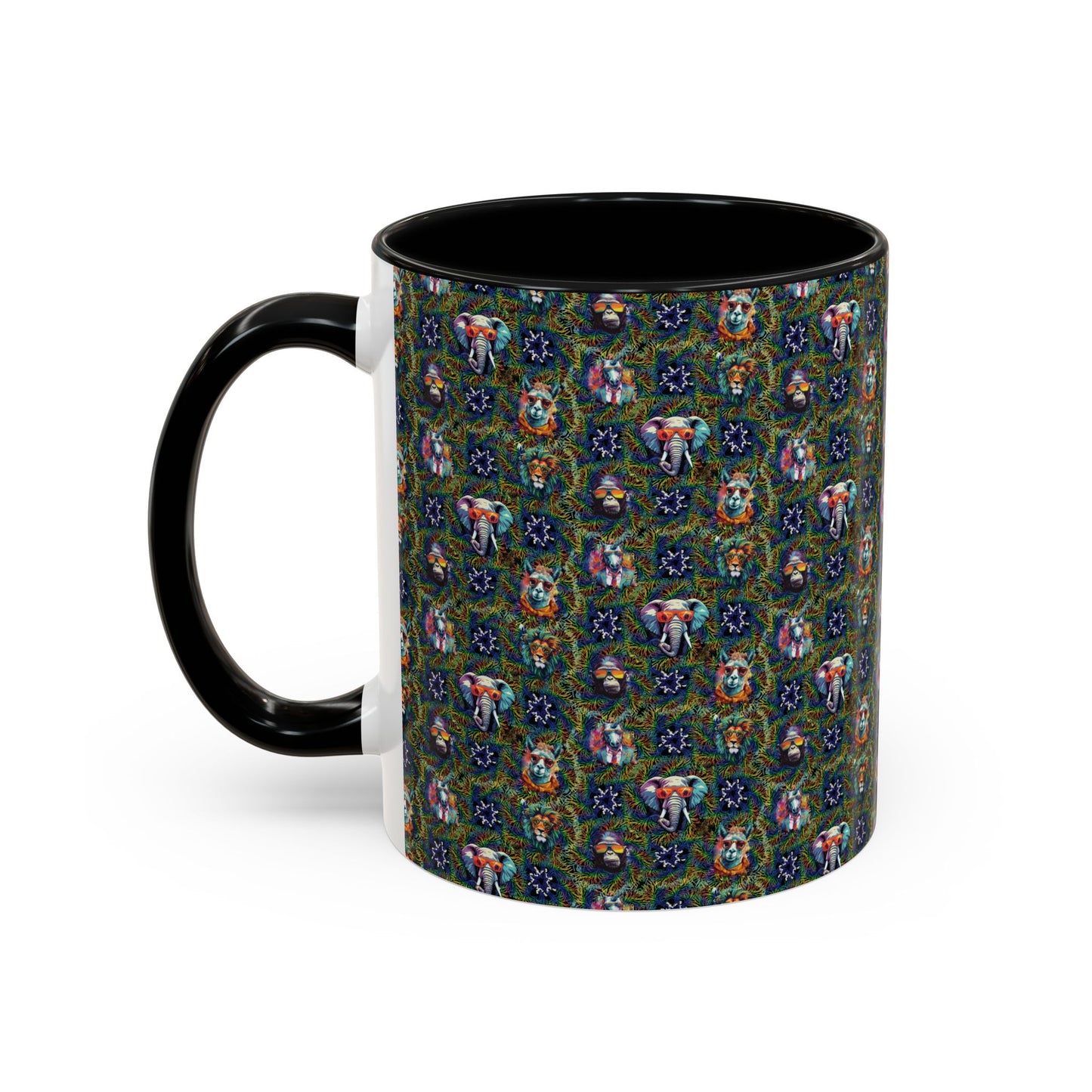 Wild & Cool Creatures Coffee Mug, Tea Cup, 5 Colors, Ceramic, BPA-Free, Gift Mom Dad Teen Kid Friend Coworker Birthday Christmas Cheap Gift