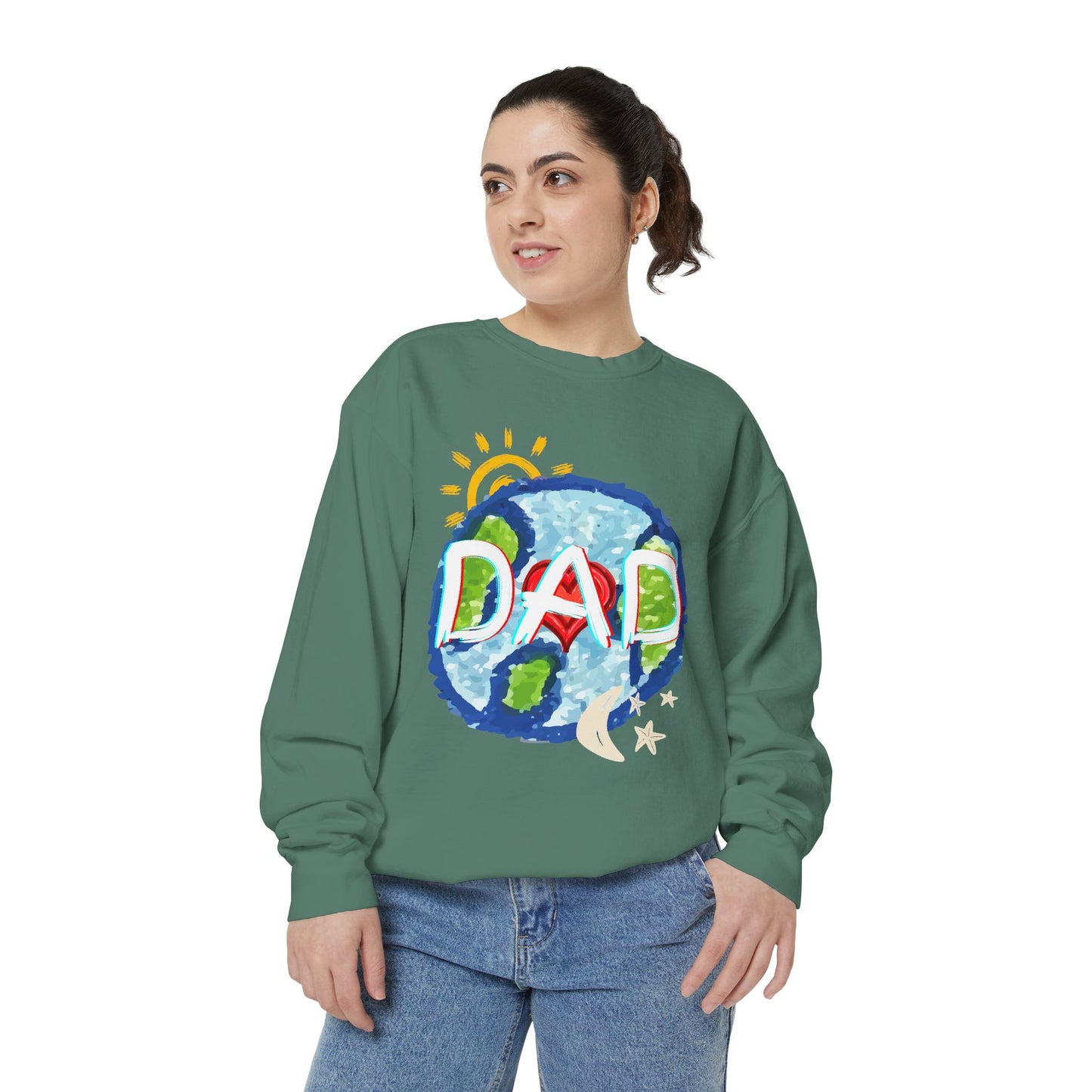 Dad's World Graphic Unisex Sweatshirt for Father's Day