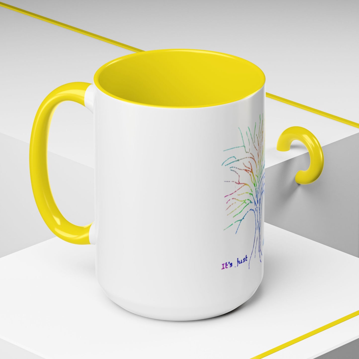 Rainbow Tree Coffee Mug, It’s Just Life