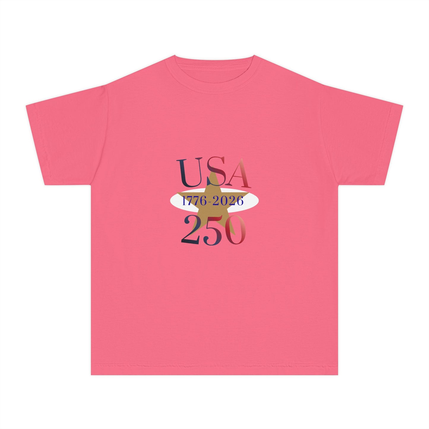 Youth 250th Anniversary USA Patriotic Tee — 1776–2026 Commemorative Shirt