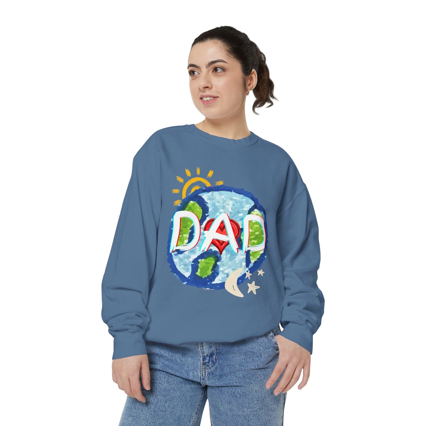 Dad's World Graphic Unisex Sweatshirt for Father's Day