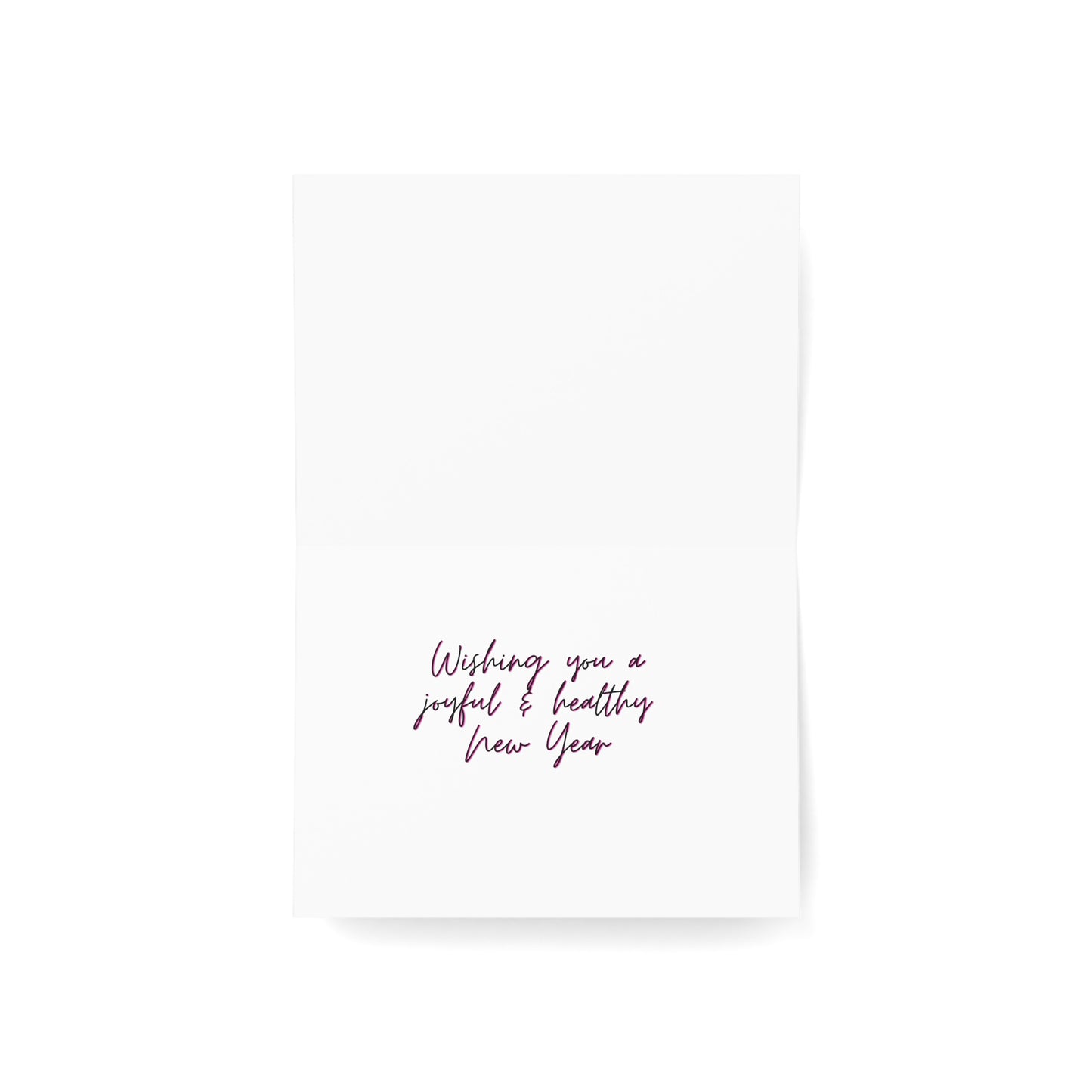 Holiday Greeting Cards Original Artwork Winter Scene (10, 30, & 50pcs), Peace Love Happiness, Wishing Joyful Healthy New Year, 4 size/3 fin