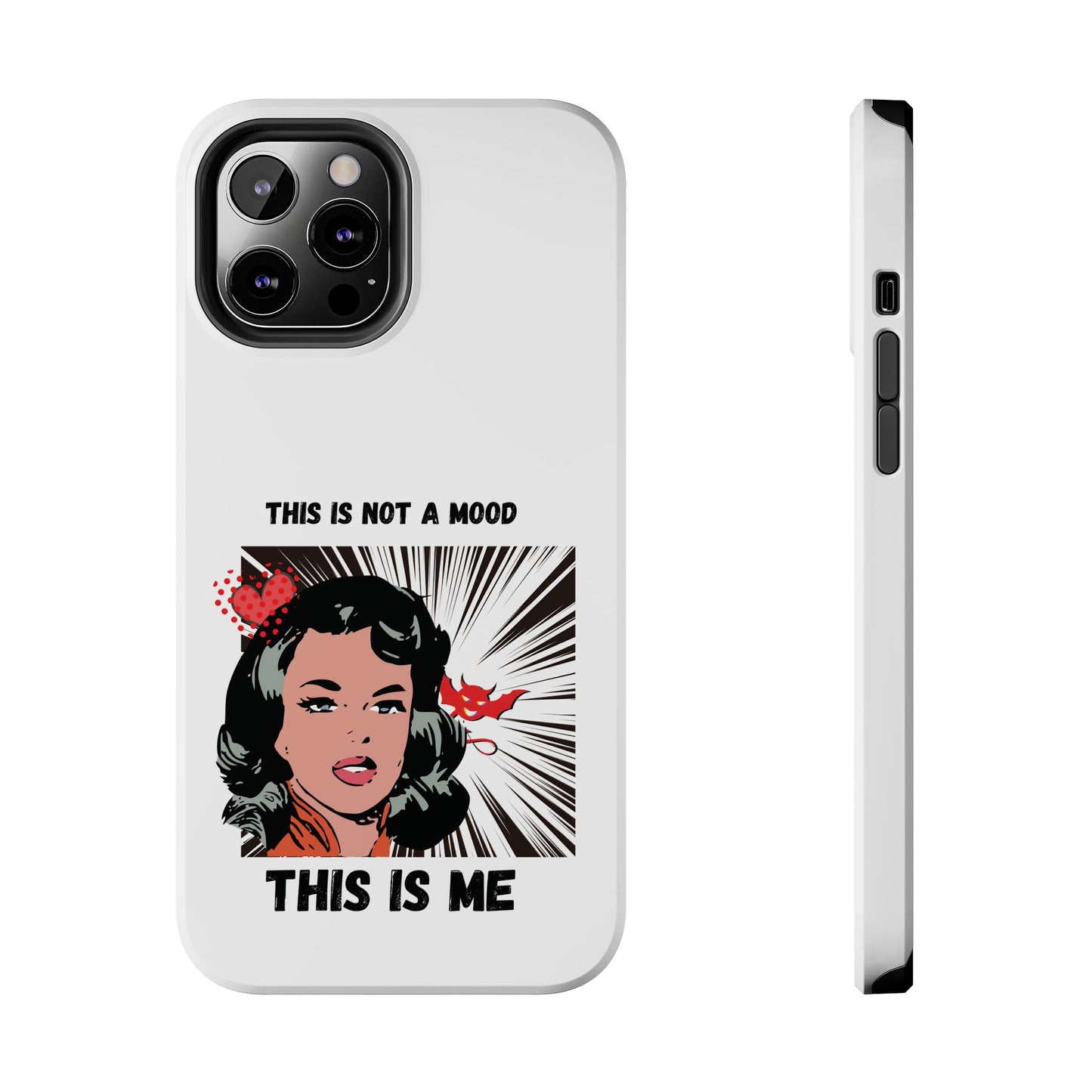 This is Not a Mood Tough Phone Cases, iPhone & Samsung cases, wireless charging, attitude, snarky, fun, gifts for women, gifts for friends