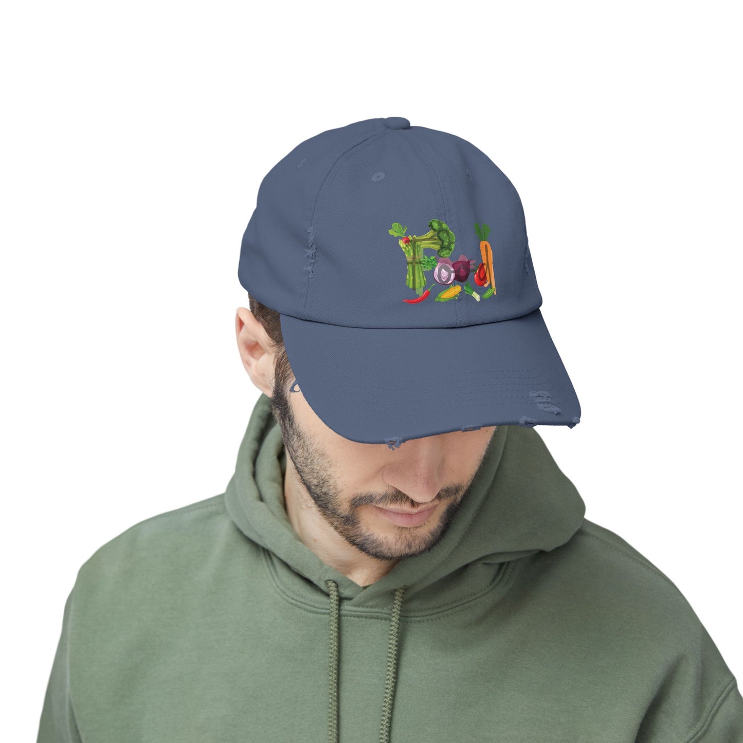 Food Vegetables Unisex Distressed Cap
