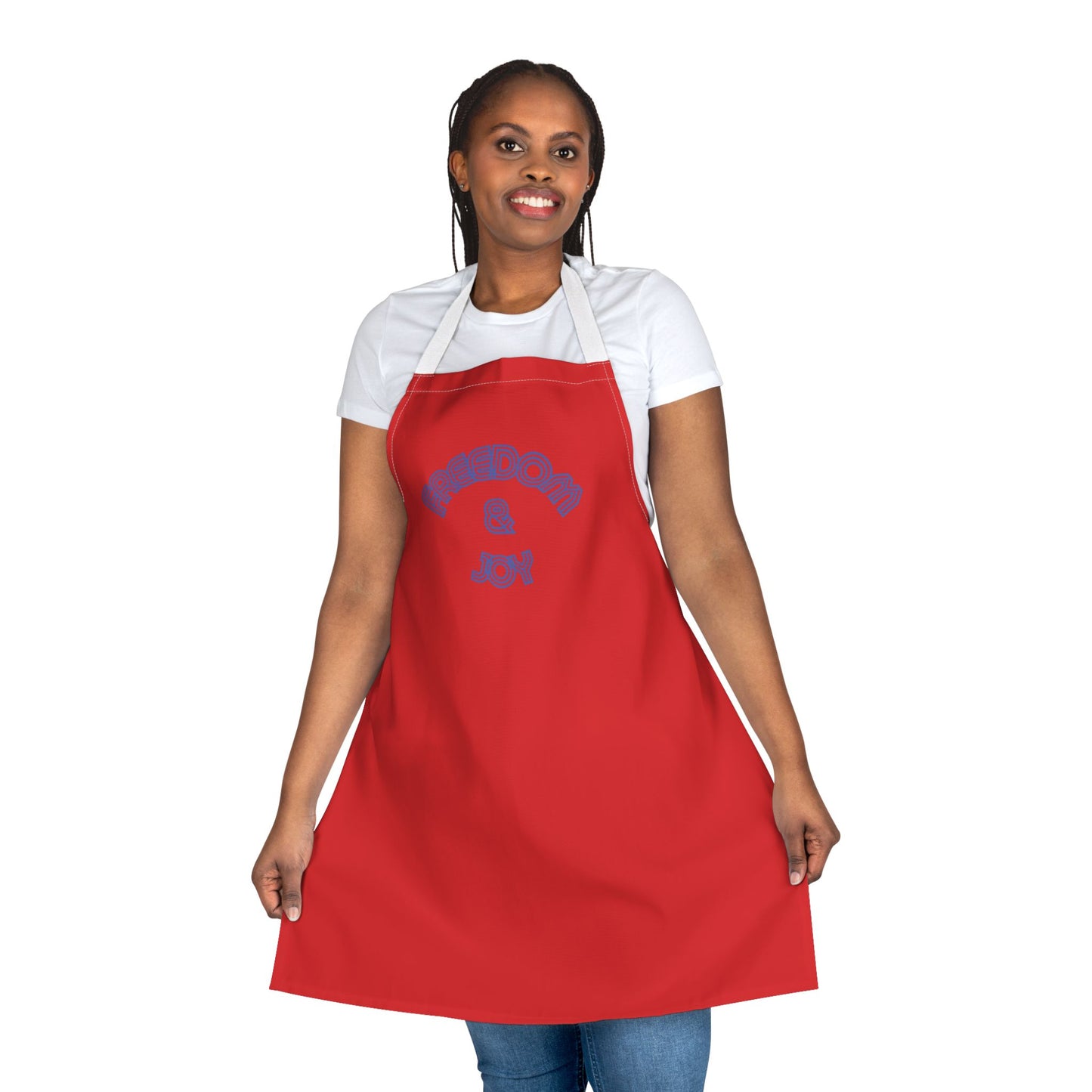 Freedom & Joy Red Unisex Chefs Apron