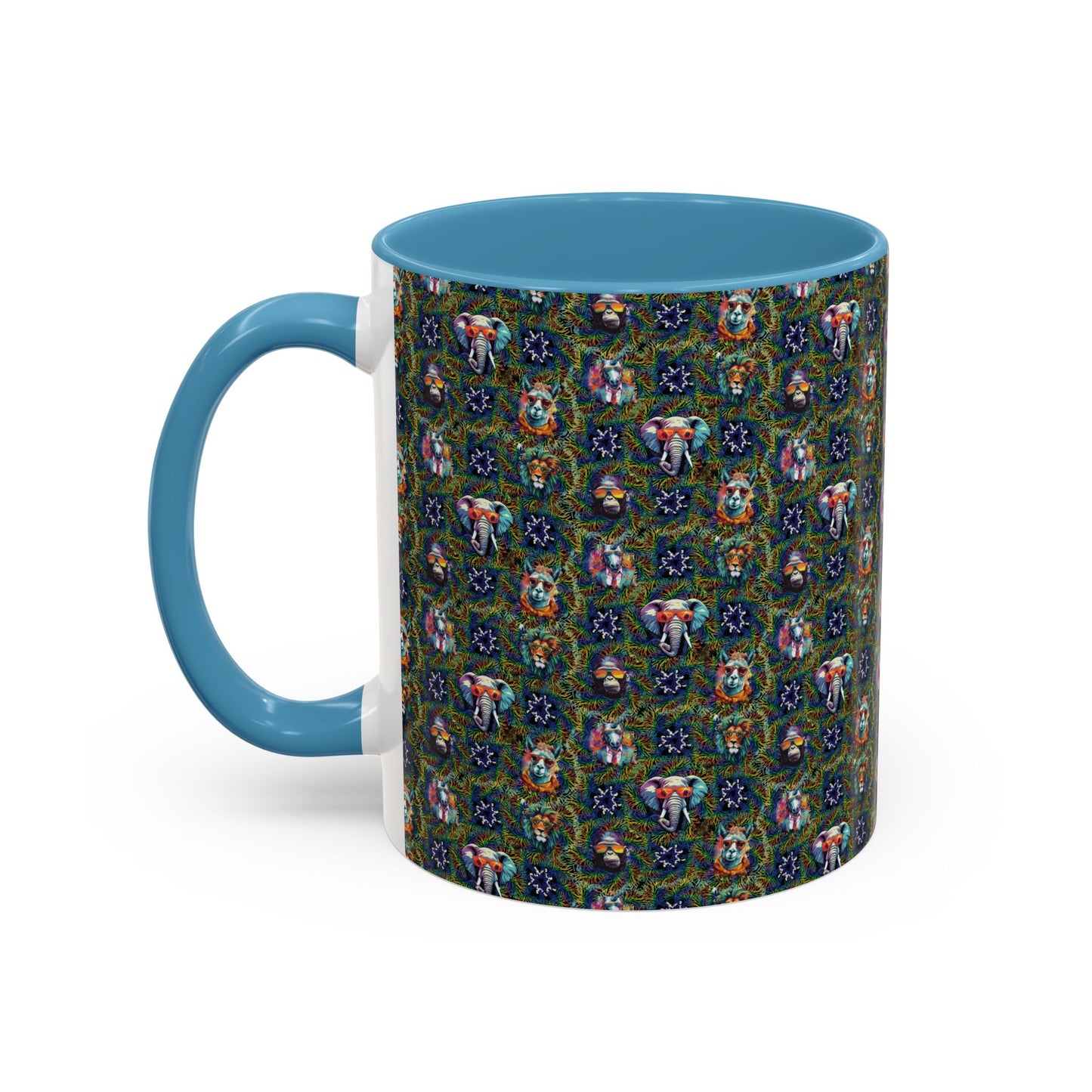 Wild & Cool Creatures Coffee Mug, Tea Cup, 5 Colors, Ceramic, BPA-Free, Gift Mom Dad Teen Kid Friend Coworker Birthday Christmas Cheap Gift