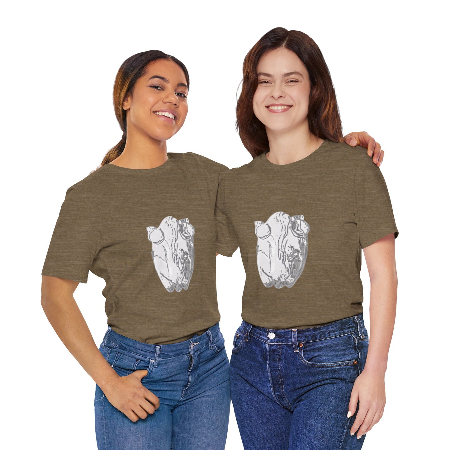 White Frog Unisex Tee - Nature and Animals Gender Neutral T-Shirt
