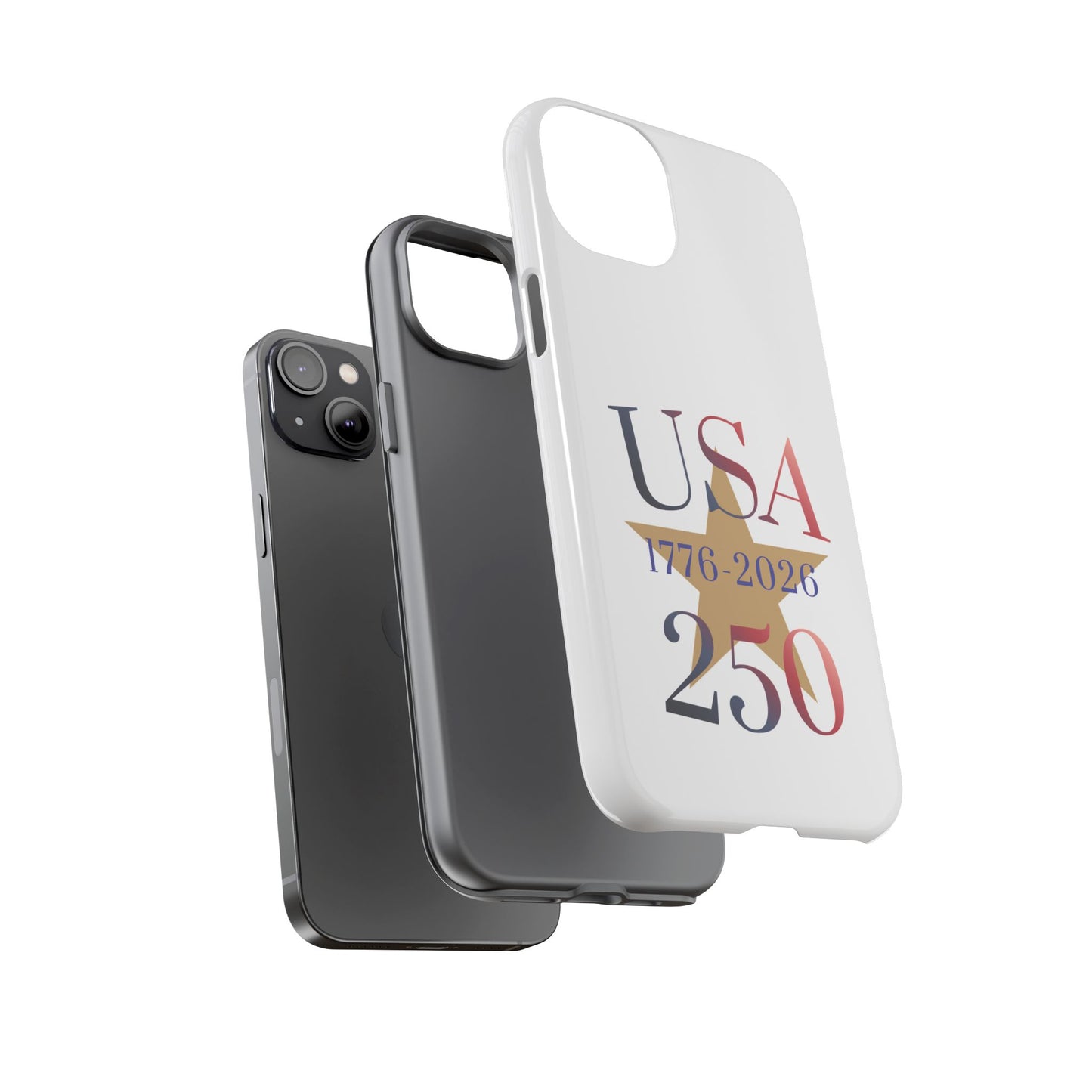 USA 250 Phone Case — 1776–2026 Bicentennial Celebration Protective Case