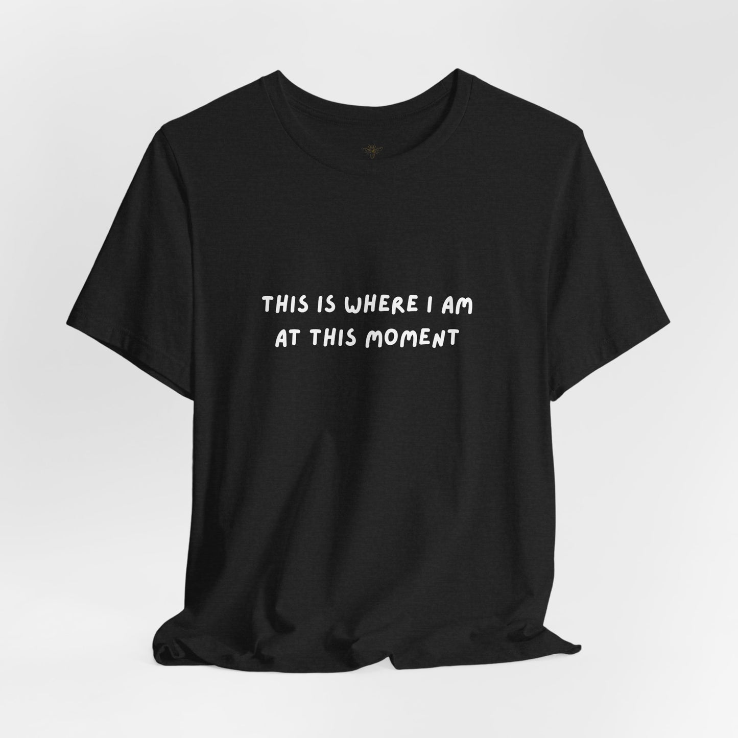 This is Where I Am Unisex Tee, Fun Shirts, Gift, Comfy, Soft, Casual, Gender Neutral, Short Sleeve, Women, Men, Teens, Birthday, Christmas
