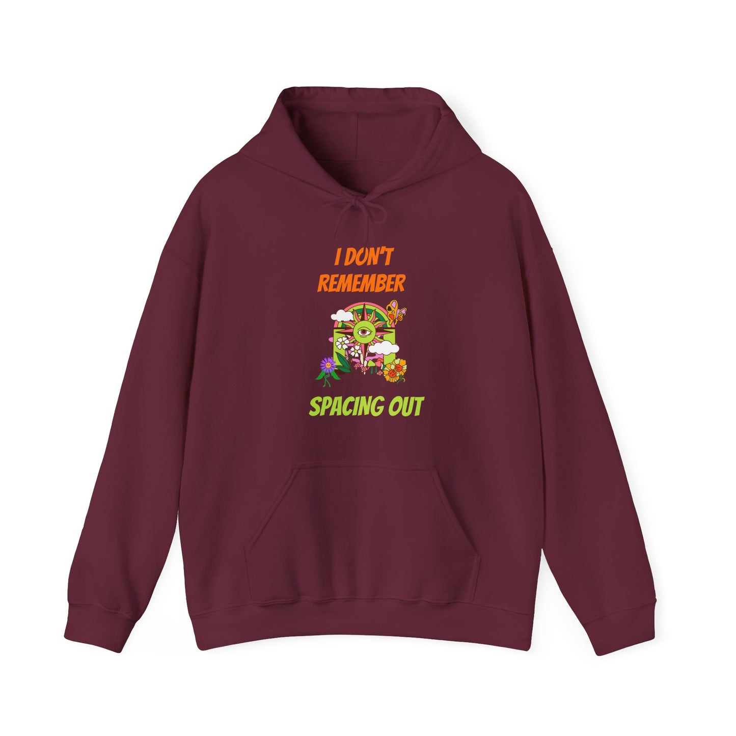 I Dont Remember Spacing Out Unisex Heavy Blend™ Hooded Sweatshirt, funny shirts, hoodies, gifts for friends, gender neutral, graphic art