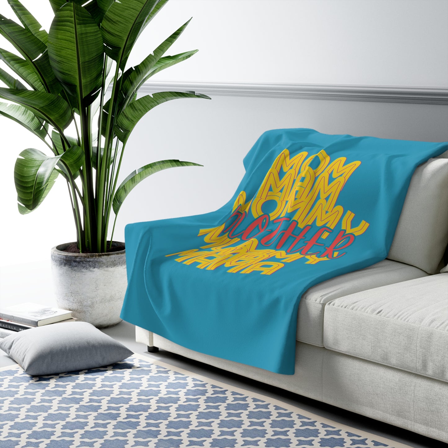 Mother Sherpa Fleece Blanket, Mom Mommy Ma Mam Mama Mummy, Love, Mothers Day, Gifts for Women, Comfy, Soft, Home Decor, Throw, 50x60 60x80