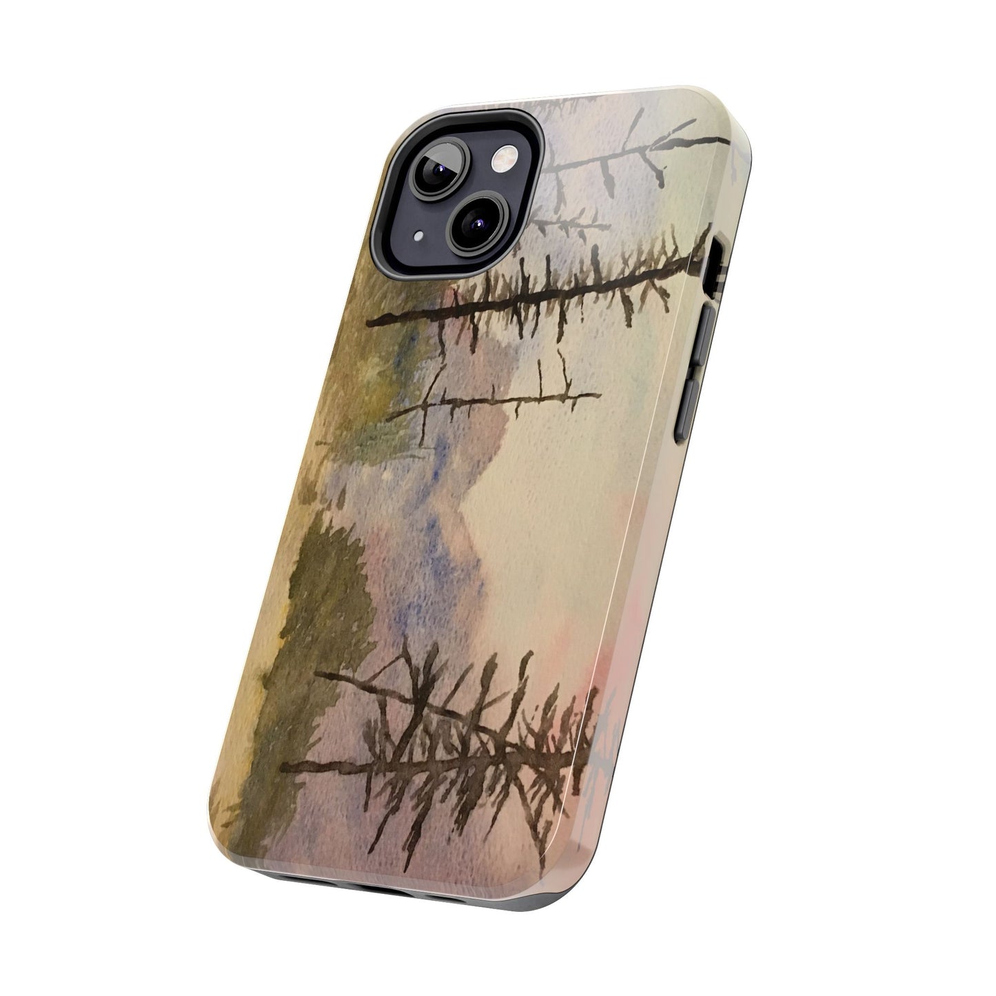 Glacier National Park After Fire Tough Phone Cases, iPhone & Samsung cases, wireless charging, mountains, nature, original artwork, gifts