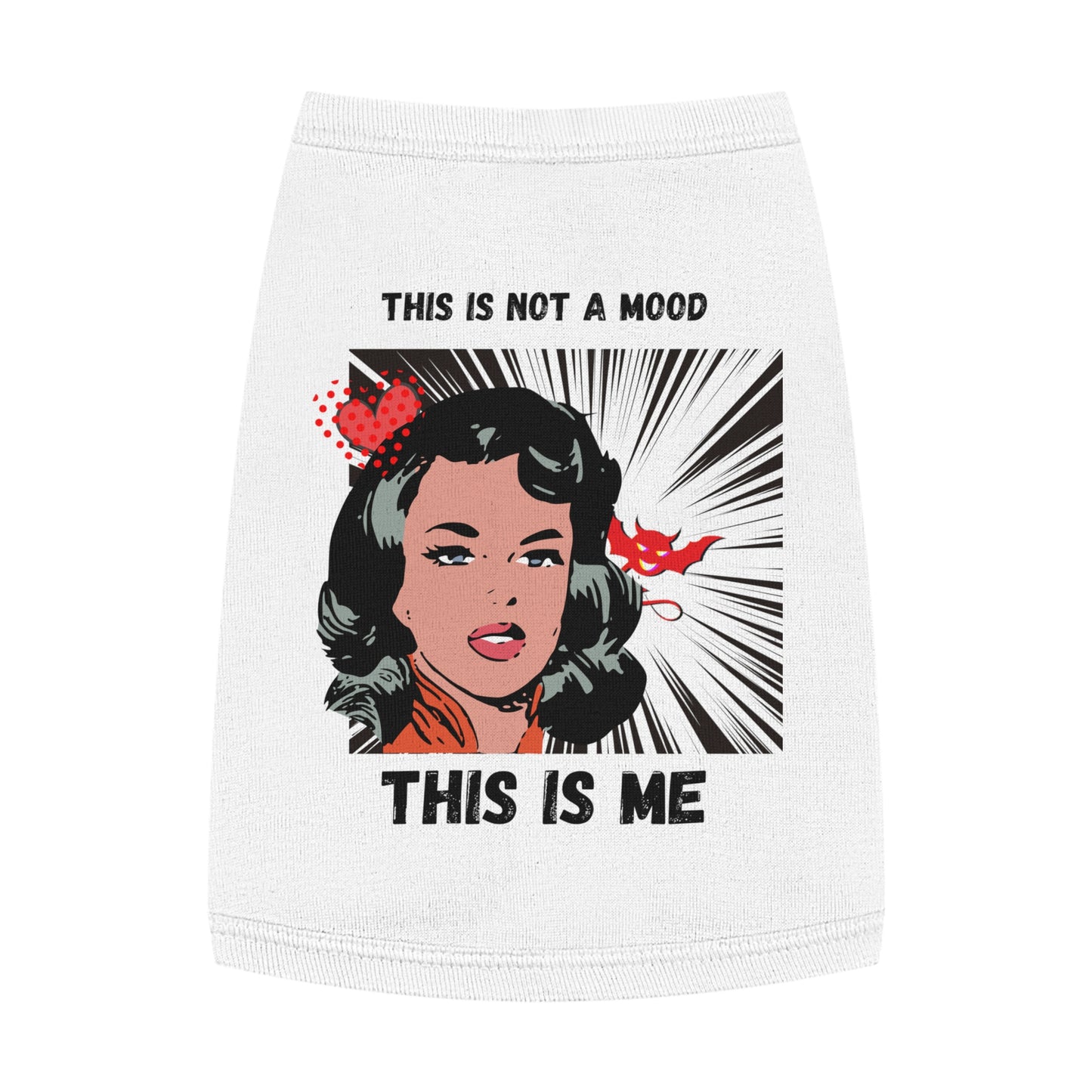 This Is Not A Mood Pet Tank Top, funny dog clothes, gifts, sarcastic, pet fashions, attitude, cotton, dog shirts, cat shirts