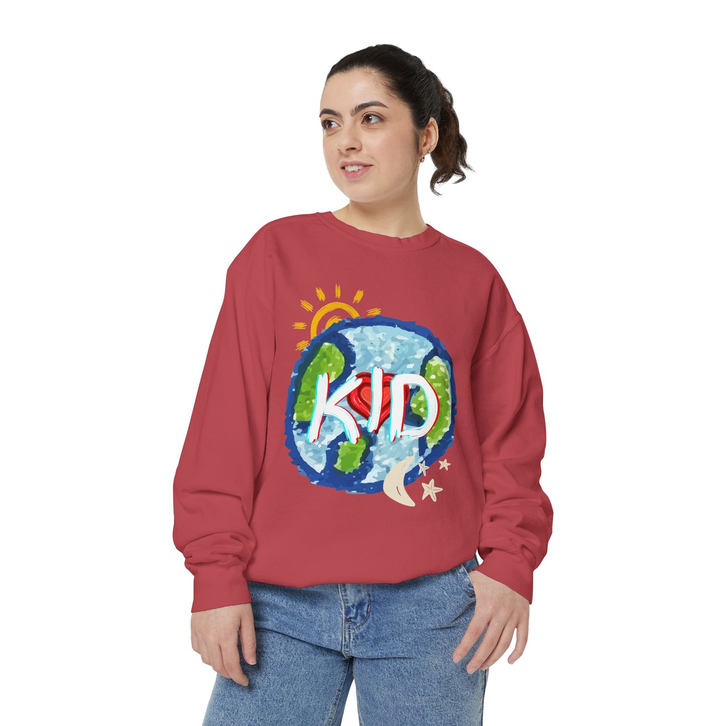 Kid World Graphic Unisex Sweatshirt