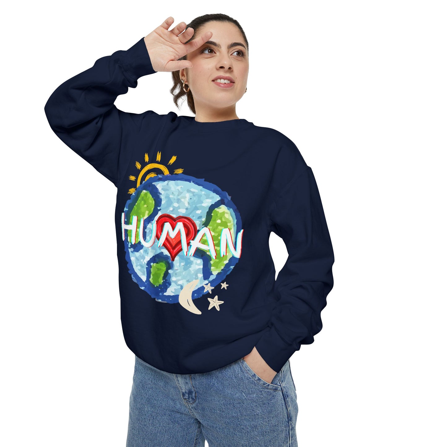 Human World Graphic Unisex Sweatshirt