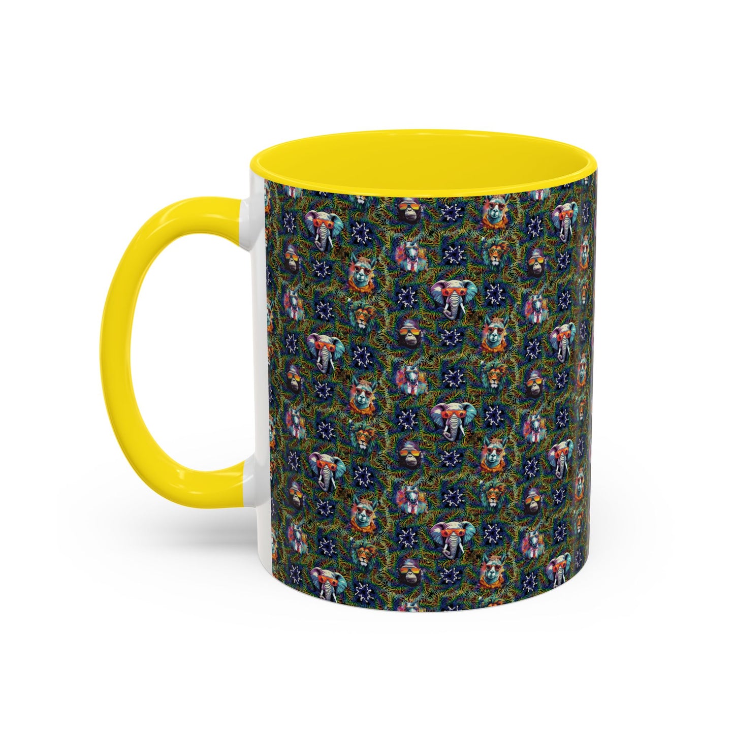 Wild & Cool Creatures Coffee Mug, Tea Cup, 5 Colors, Ceramic, BPA-Free, Gift Mom Dad Teen Kid Friend Coworker Birthday Christmas Cheap Gift