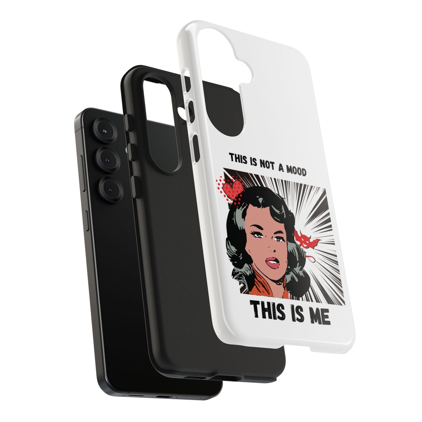 This is Not a Mood Tough Phone Cases, iPhone & Samsung cases, wireless charging, attitude, snarky, fun, gifts for women, gifts for friends