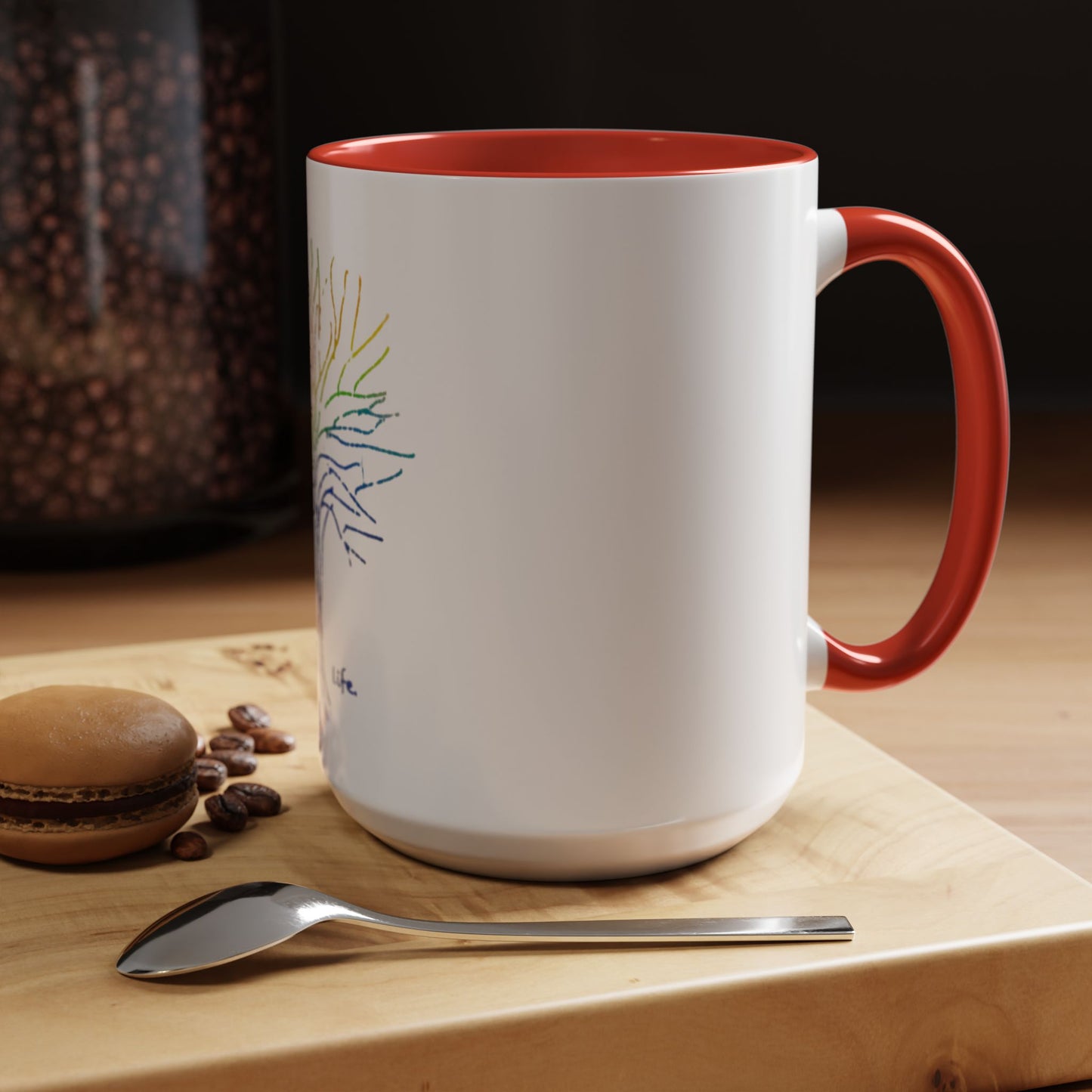 Rainbow Tree Coffee Mug, It’s Just Life