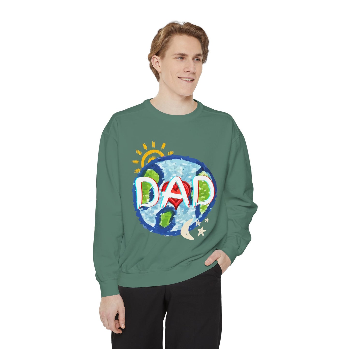 Dad's World Graphic Unisex Sweatshirt for Father's Day
