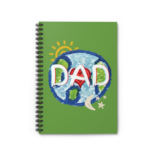 DAD Green Spiral Notebook - Fathers Day Gifts
