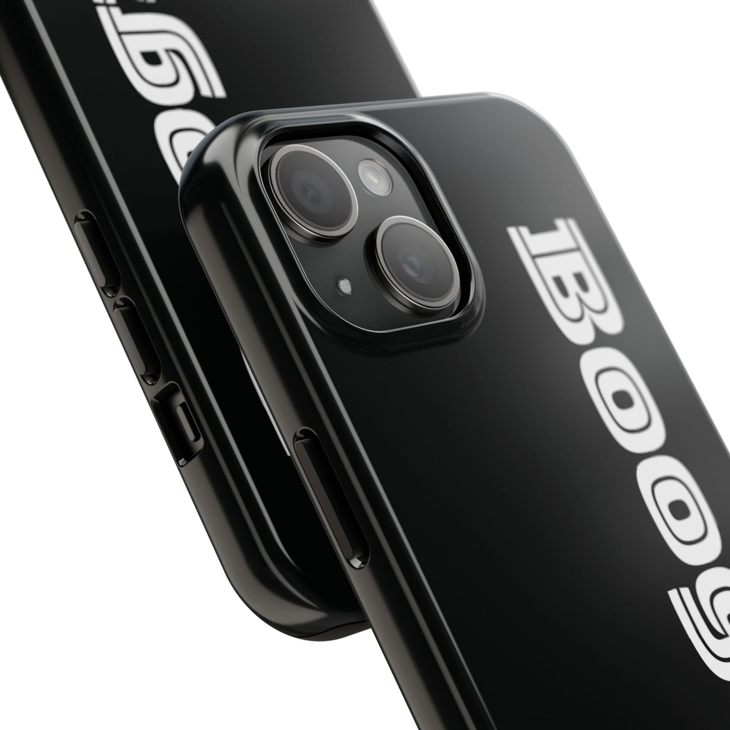 Boogie Black Tough Phone Cases, iPhone Samsung cases, wireless charging, gender neutral women men friends kids teens gift birthday Christmas