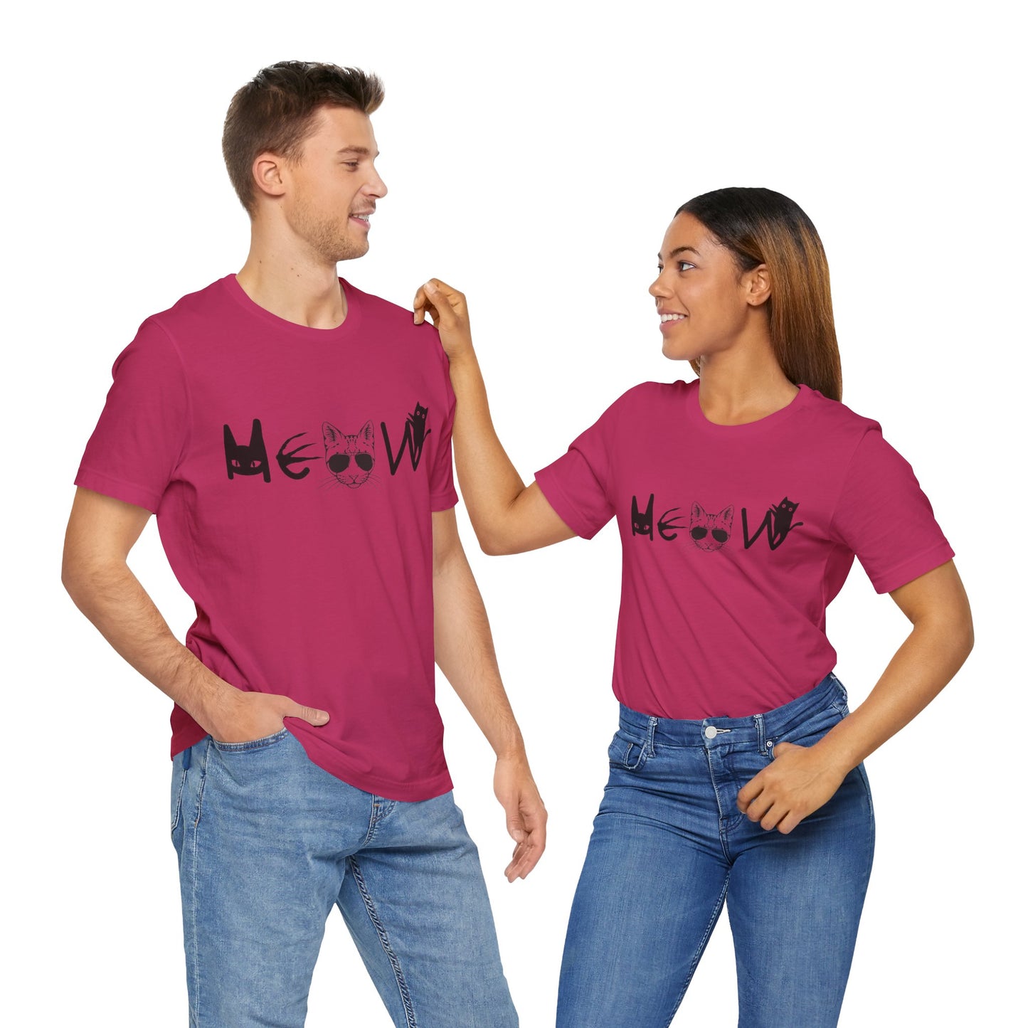 Meow Unisex Tee - Cats, Sassy, Fun Shirt for Halloween or Election Gift