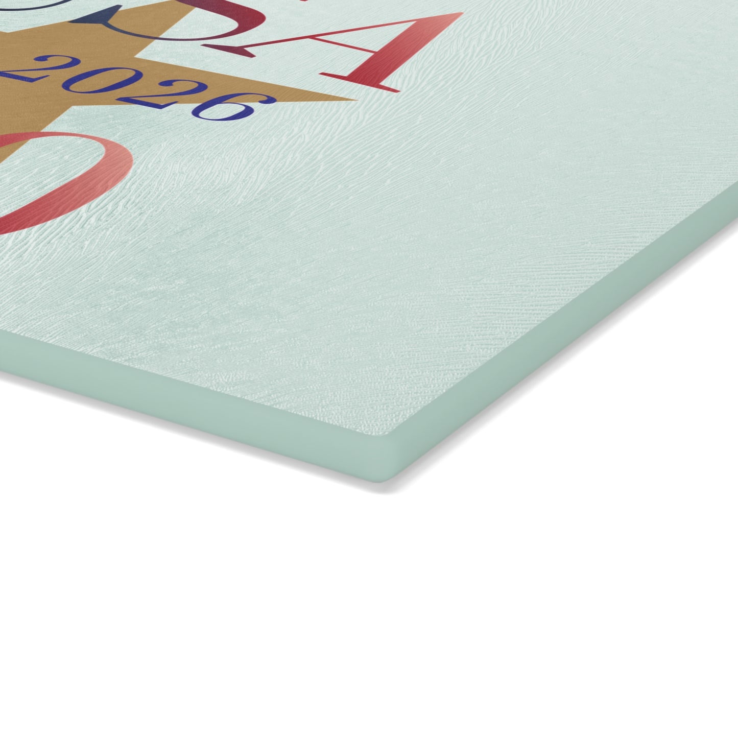 USA 250th Anniversary Glass Cutting Board — 1776–2026 Patriotic Kitchen Decor
