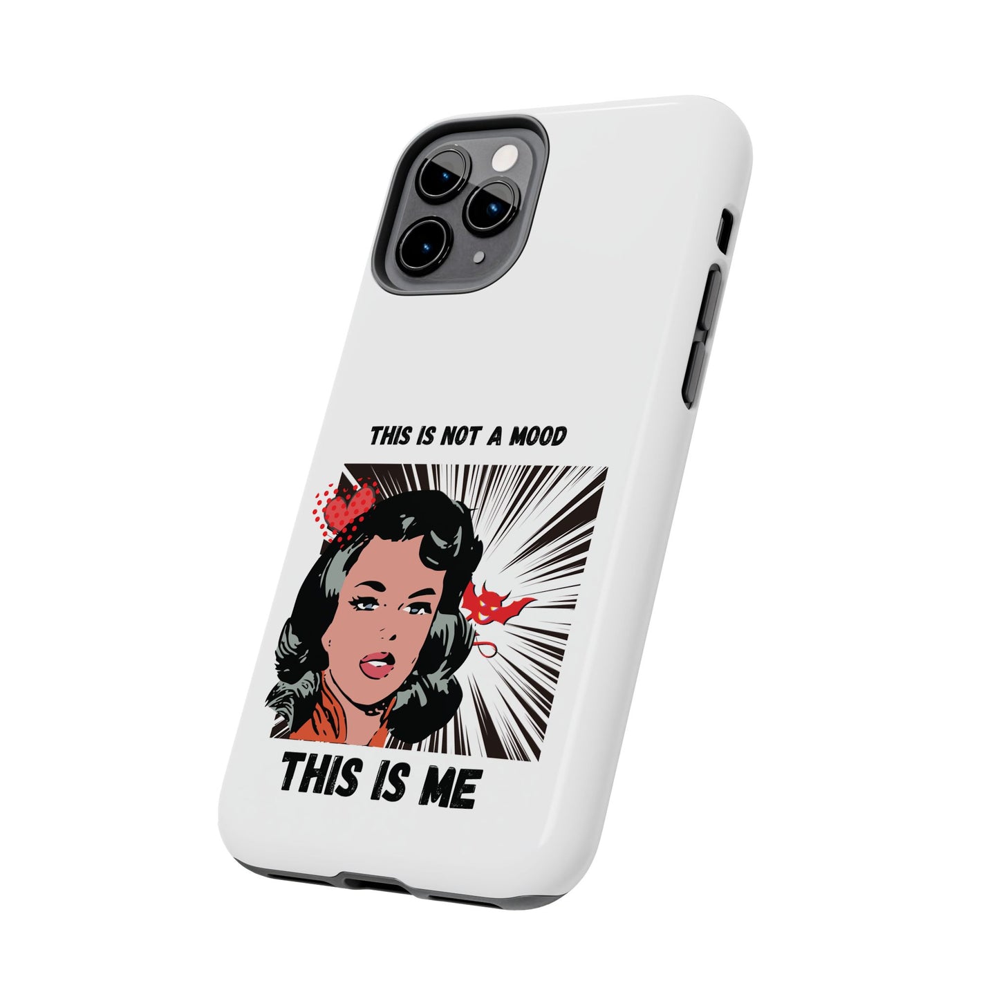 This is Not a Mood Tough Phone Cases, iPhone & Samsung cases, wireless charging, attitude, snarky, fun, gifts for women, gifts for friends