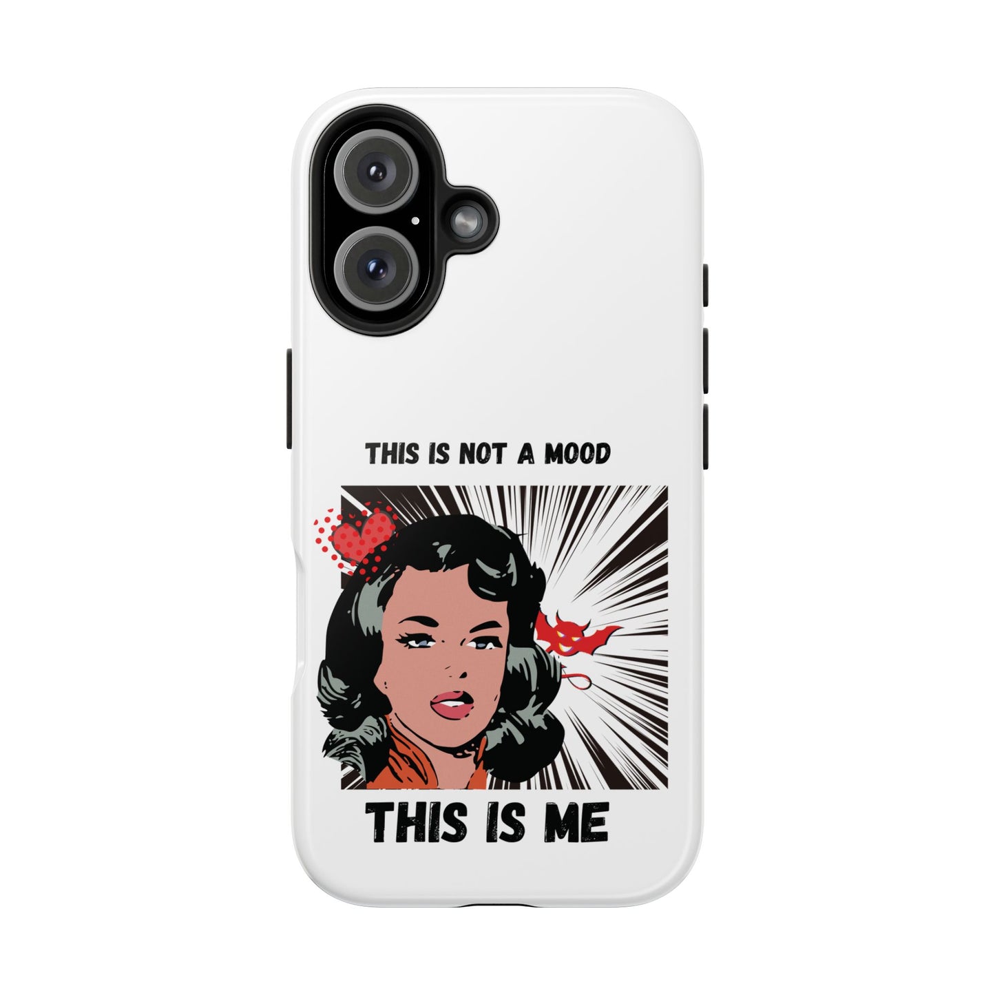 This is Not a Mood Tough Phone Cases, iPhone & Samsung cases, wireless charging, attitude, snarky, fun, gifts for women, gifts for friends
