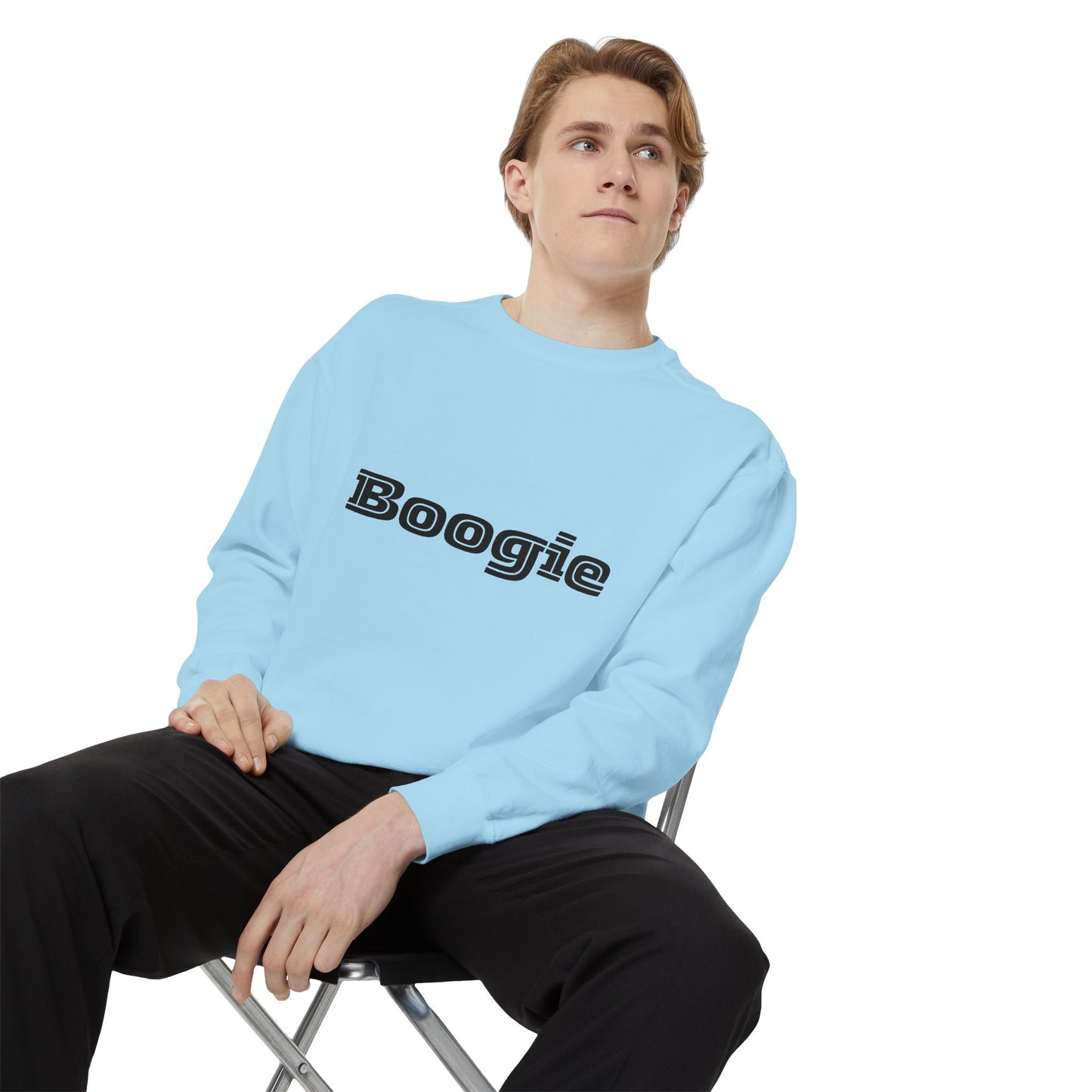 Boogie Sweatshirt - Dance Birthday Christmas Gift - Unisex Garment-Dyed