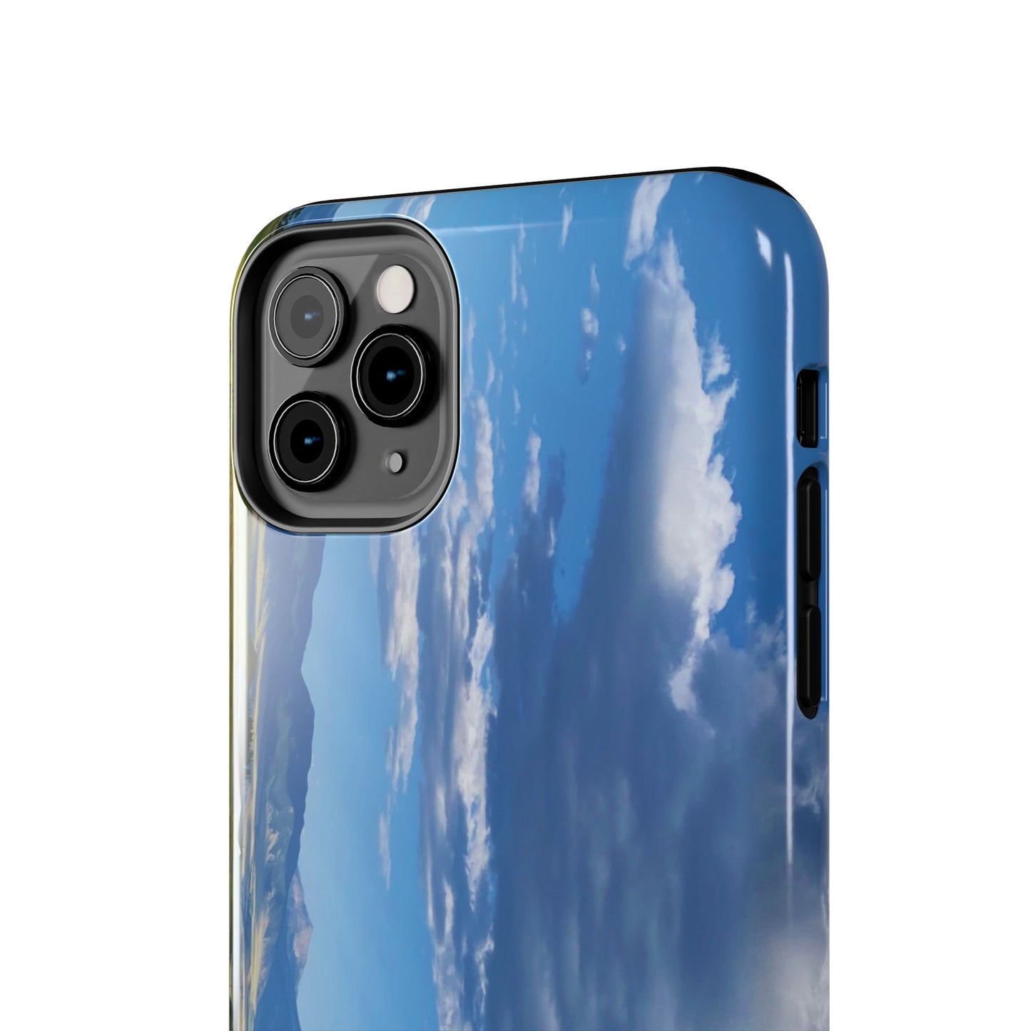 Western Clouds and Mountains Tough Phone Cases, iPhone & Samsung cases, wireless charging, sky, nature, landscape, original photo, gifts