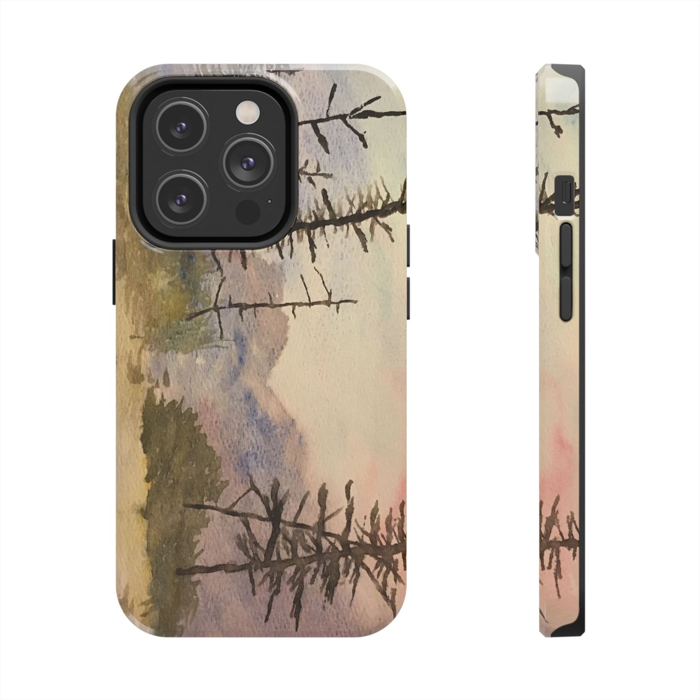 Glacier National Park After Fire Tough Phone Cases, iPhone & Samsung cases, wireless charging, mountains, nature, original artwork, gifts