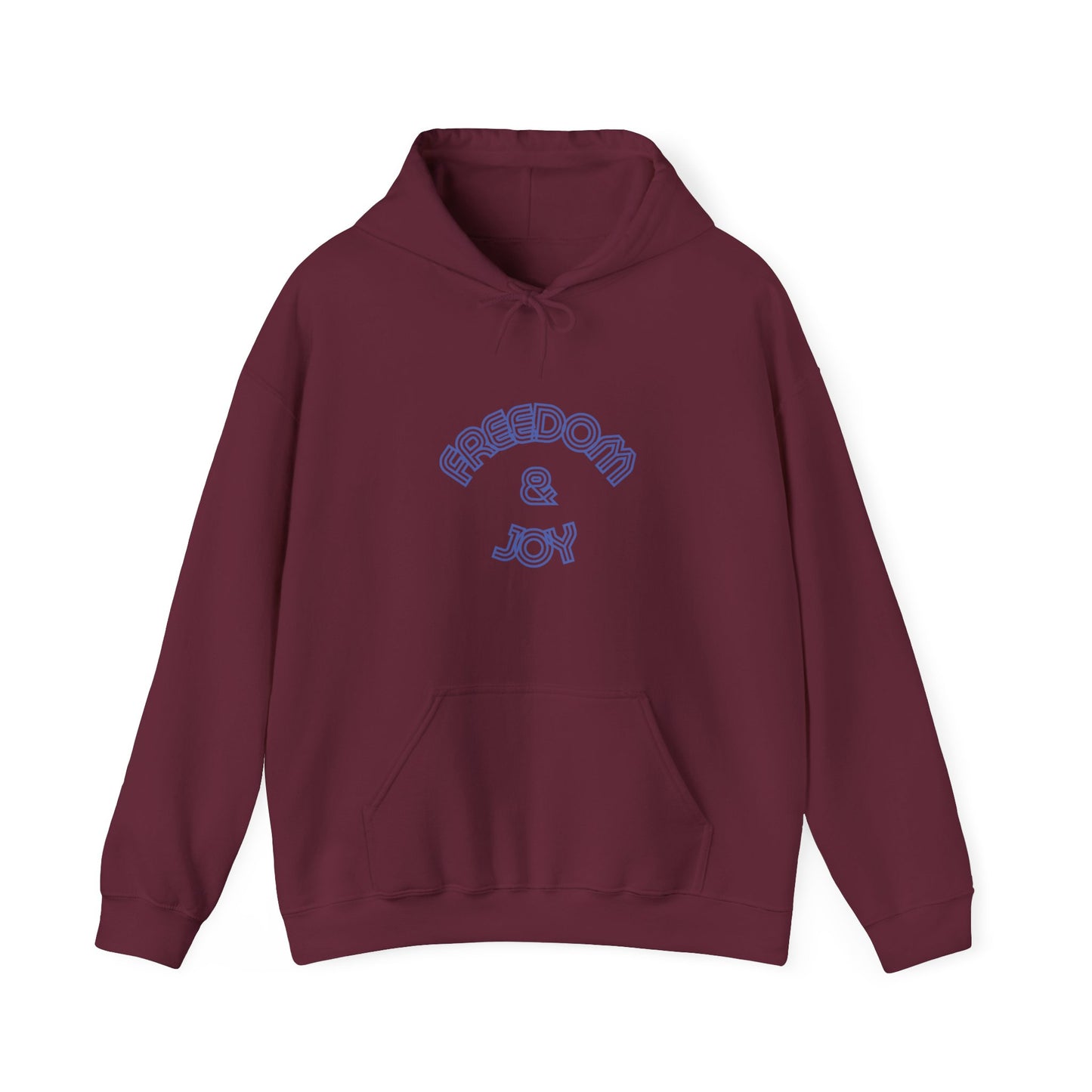 Freedom & Joy Unisex Heavy Blend™ Hooded Sweatshirt, America, Equality, Love, Political, Election, Gift, Comfy, Soft, Warm, Hoodie, Pullover