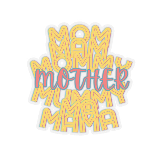 Mother Mom Mama Sticker, Family Love Label Decal, Parenting Scrapbooking Gift, Aunts Grandmothers, Laptop Water Bottle Decoration