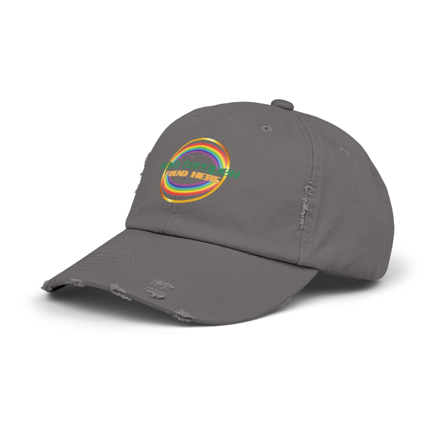Irish Temper Found Here Funny Unisex Distressed Cap