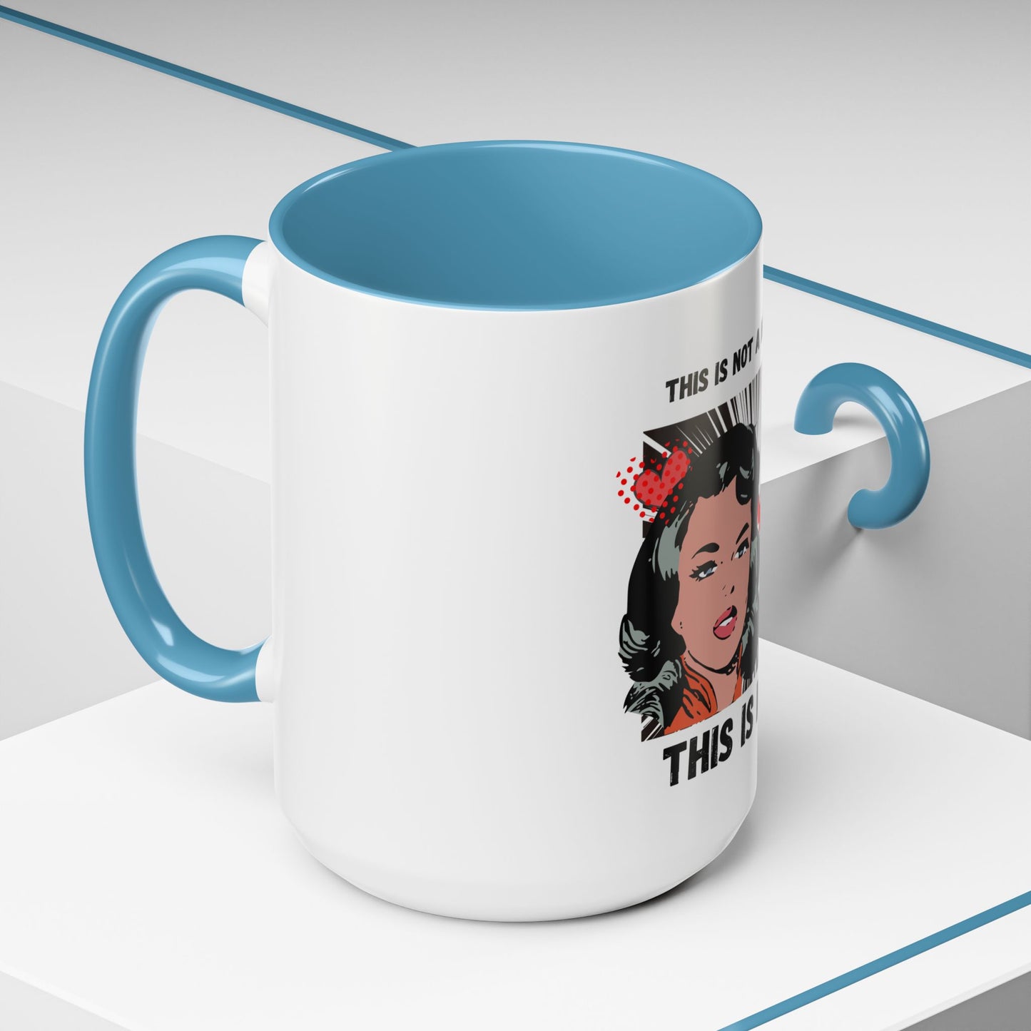 This Is Not A Mood Funny Coffee Mug -Gifts For Women, Friends, Ceramic, BPA-Free