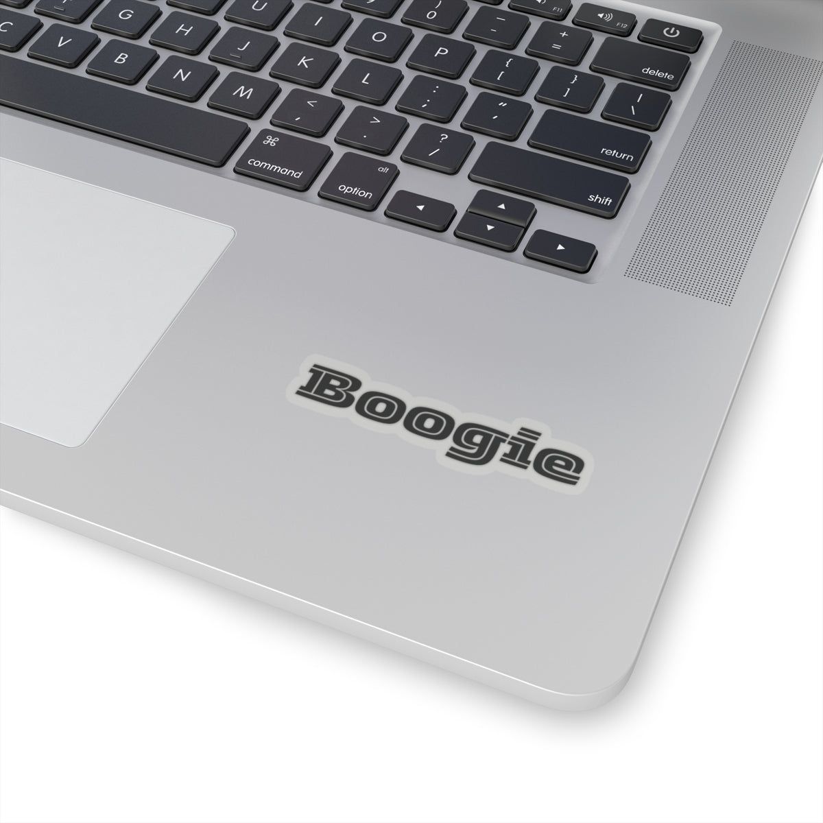 Boogie Black Kiss-Cut Stickers, Music Lover Decals, Disco Dance Party Decor, Vinyl Laptop Sticker, Groovy Car Sticker, Retro 70s Theme