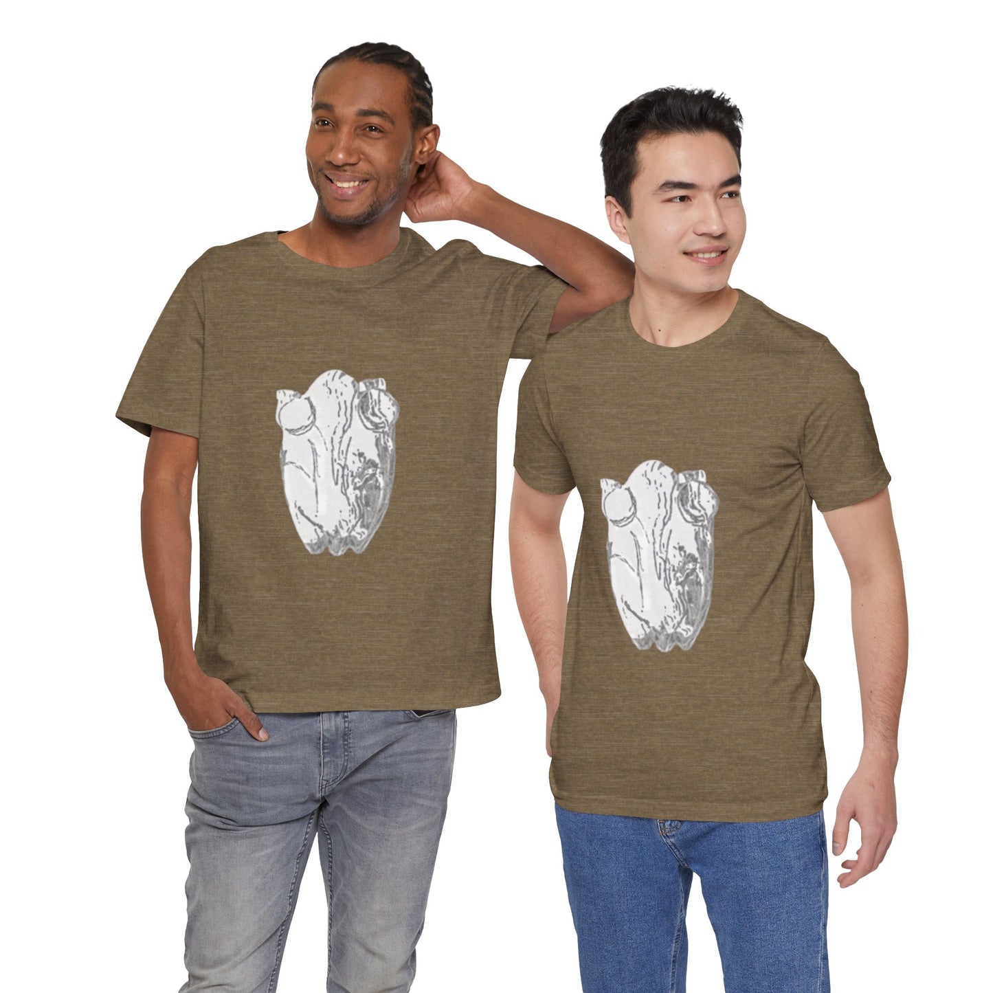 White Frog Unisex Tee - Nature and Animals Gender Neutral T-Shirt