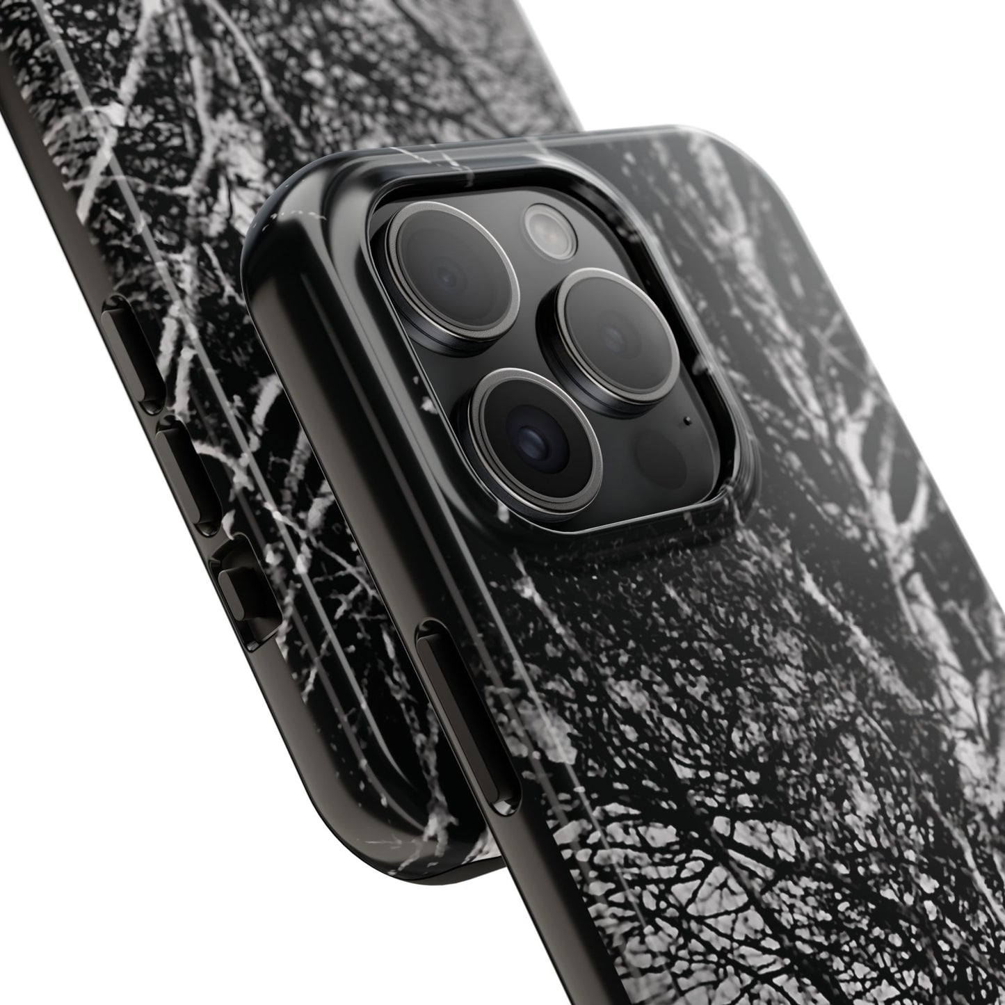 Worm Moon Night Trees Tough Phone Cases, iPhone & Samsung cases, wireless charging, trees, nature, spooky, original photo, gifts, Halloween