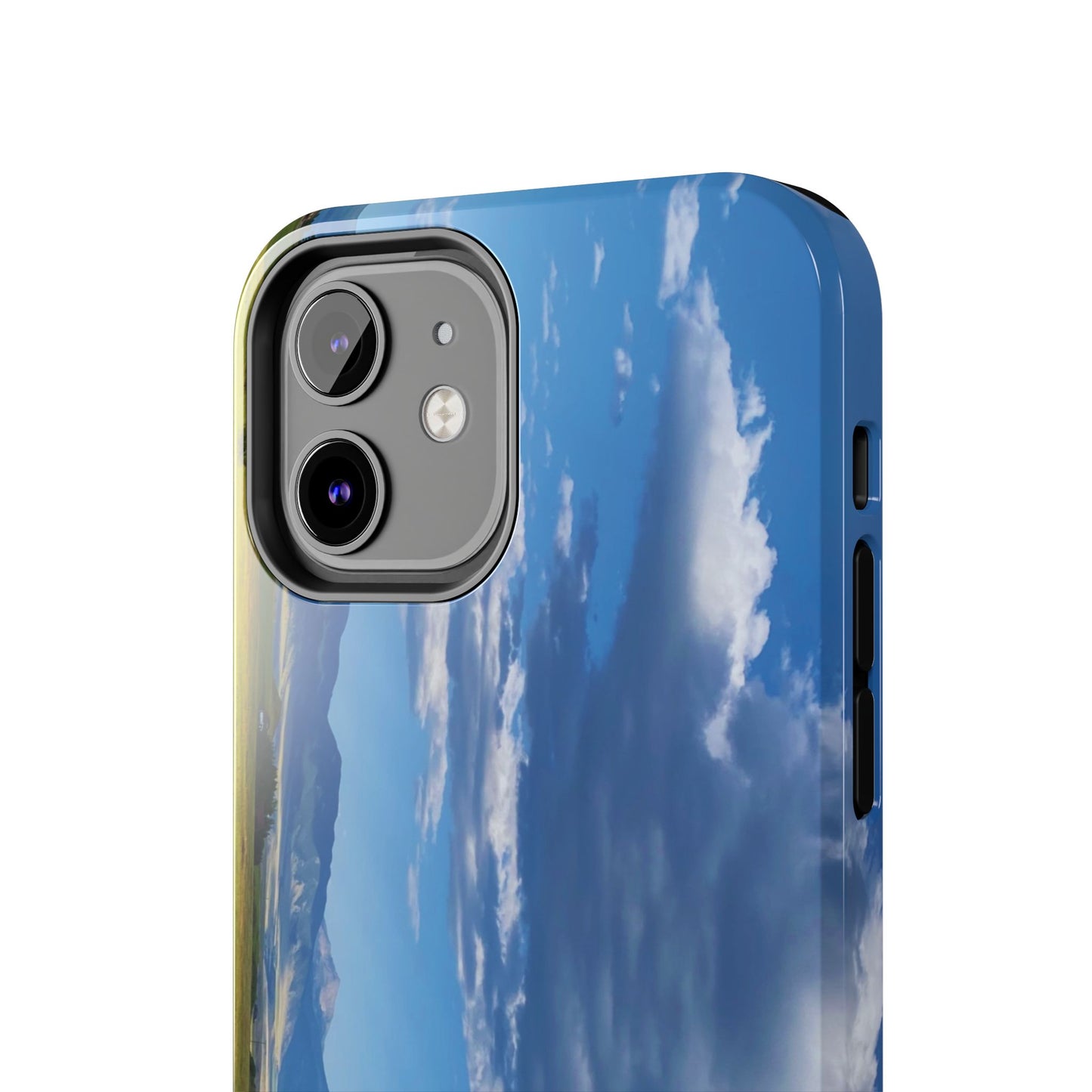 Western Clouds and Mountains Tough Phone Cases, iPhone & Samsung cases, wireless charging, sky, nature, landscape, original photo, gifts