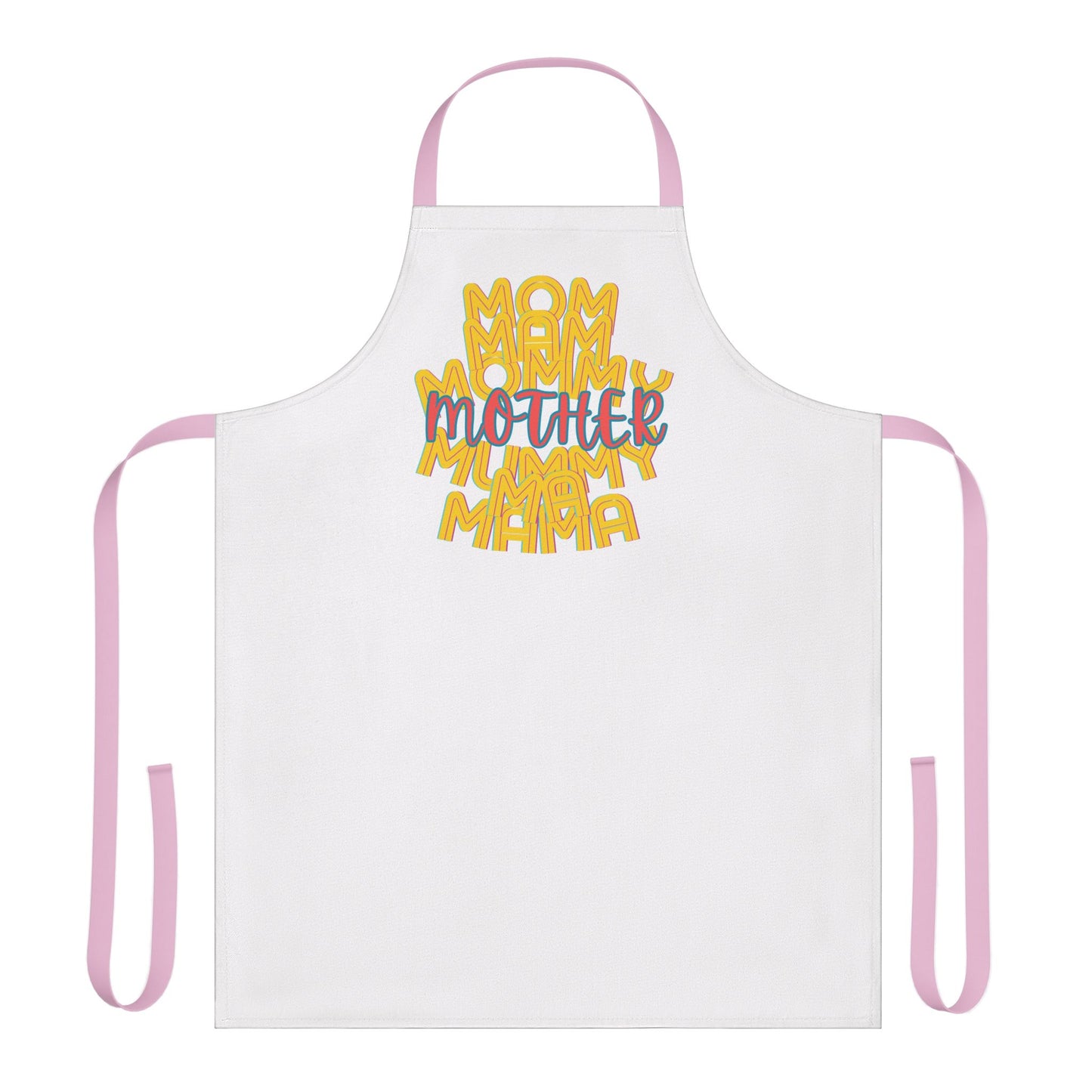 Mother Chefs Apron, Mom Mam Mommy Mum Ma Mama, Grilling, Cooking, BBQ, Kitchen, Tie Straps, Gender Neutral, One Size, Gifts, Women, Friends