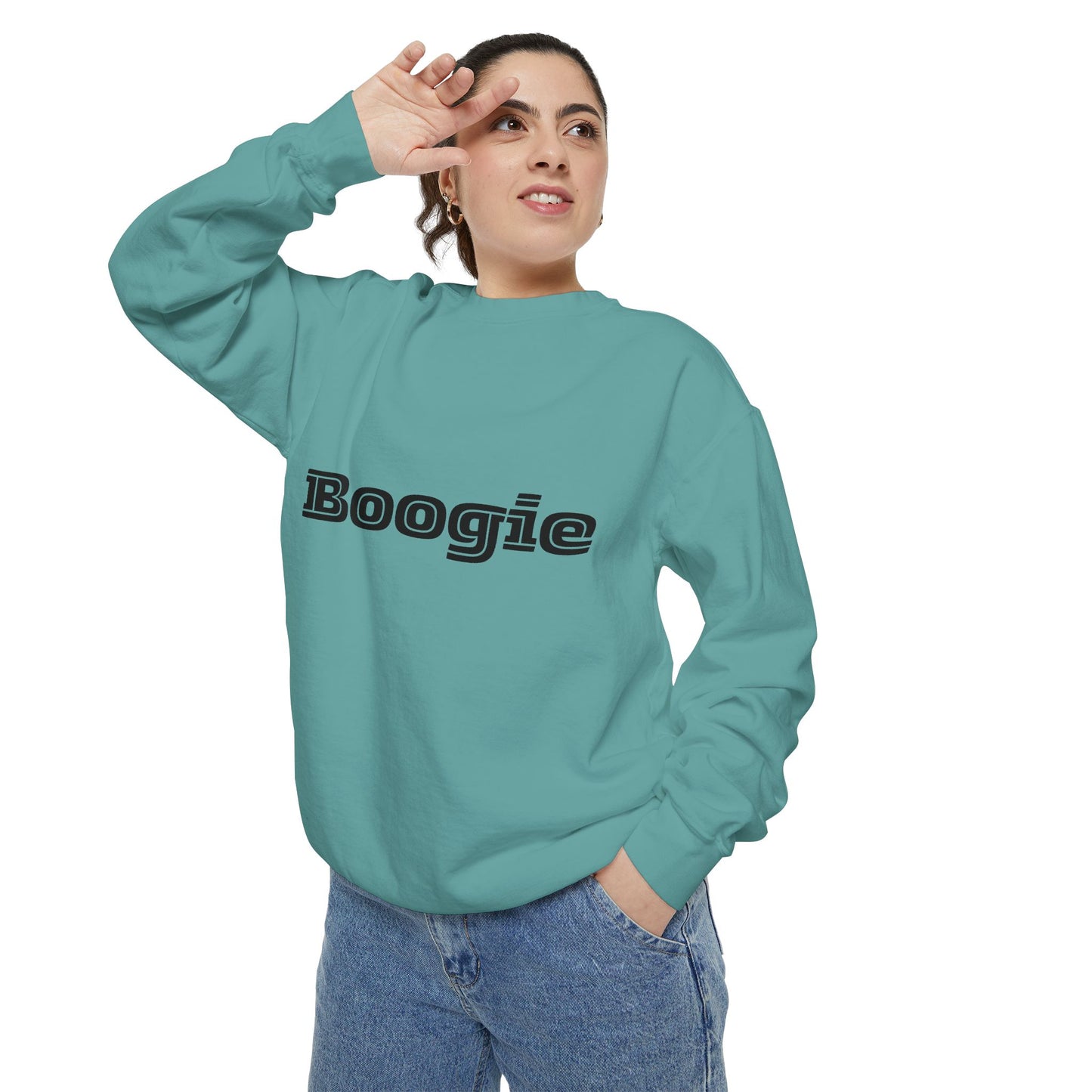 Boogie Sweatshirt - Dance Birthday Christmas Gift - Unisex Garment-Dyed