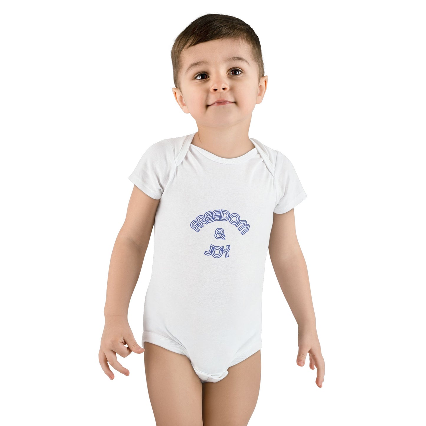 Freedom & Joy Onesie® Organic Baby Bodysuit, organic cotton, love, equality, gender neutral, gift, boys, girls, birthday, baby shower