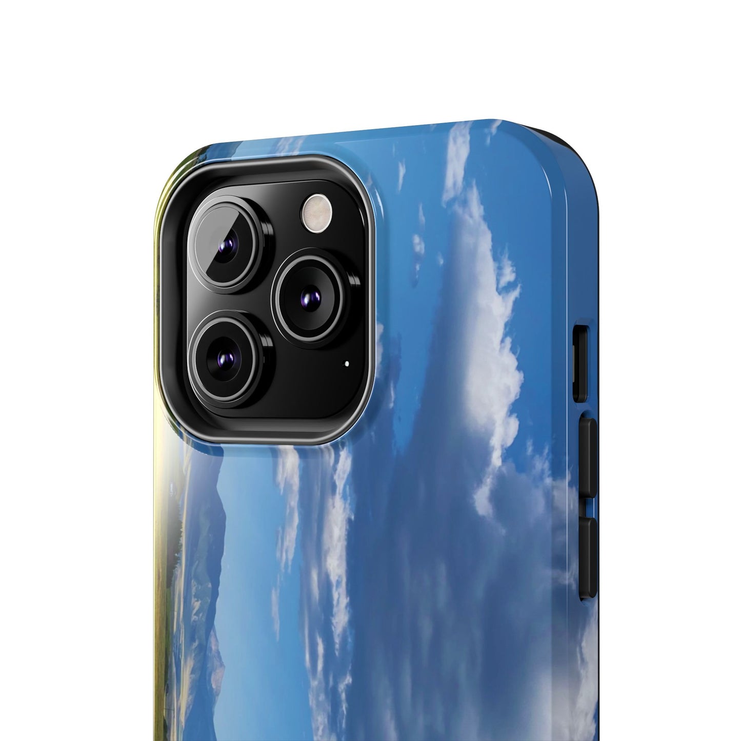 Western Clouds and Mountains Tough Phone Cases, iPhone & Samsung cases, wireless charging, sky, nature, landscape, original photo, gifts