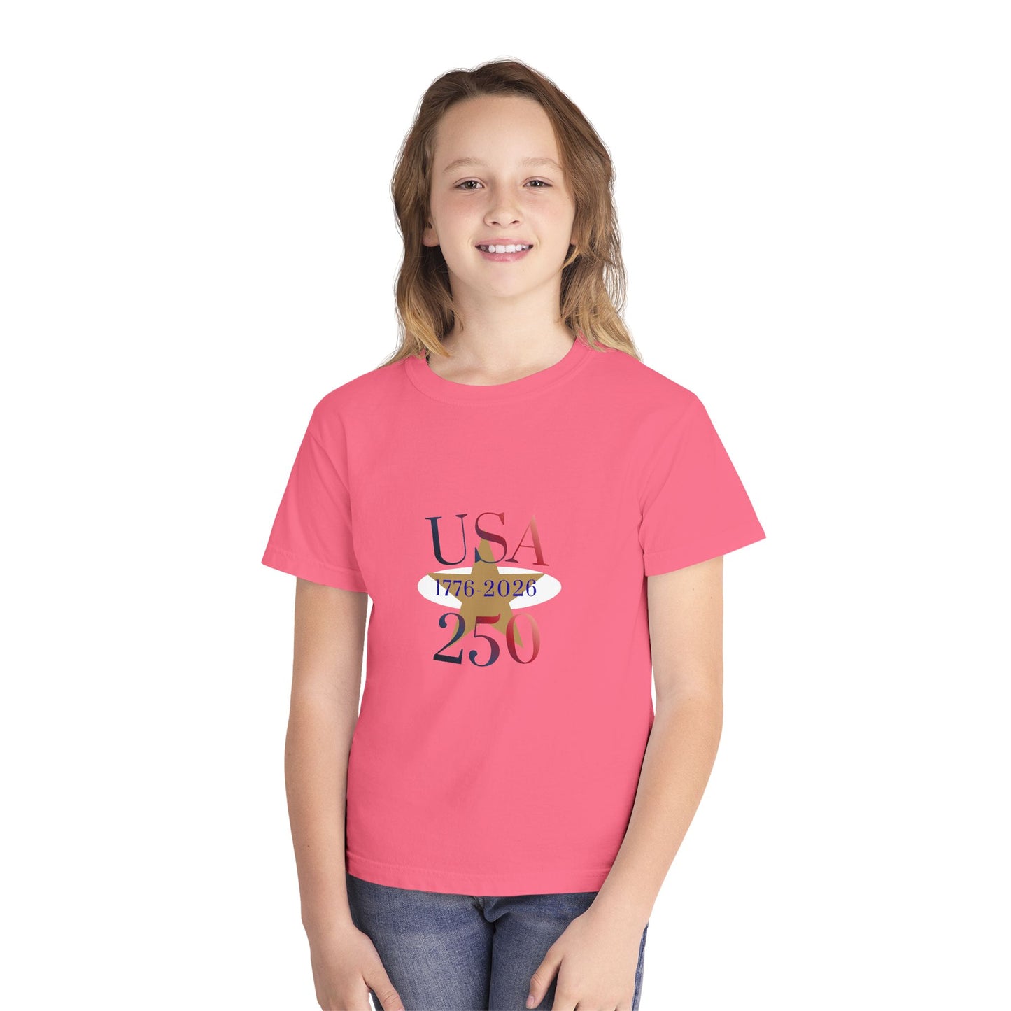 Youth 250th Anniversary USA Patriotic Tee — 1776–2026 Commemorative Shirt